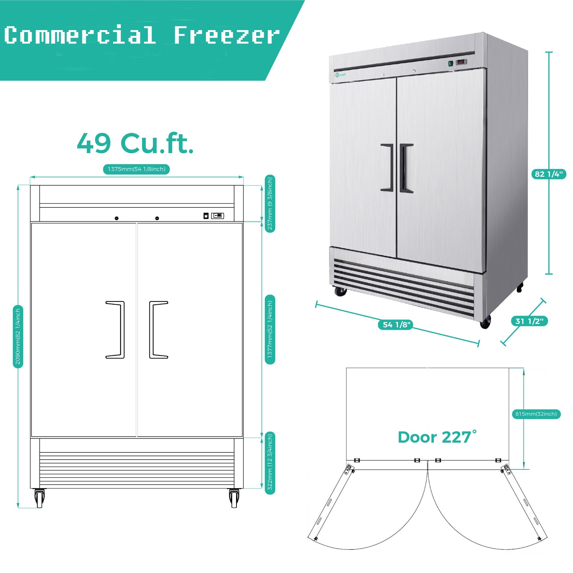 Dexmalle W3629P365422 Commercial-Freezers - View #4