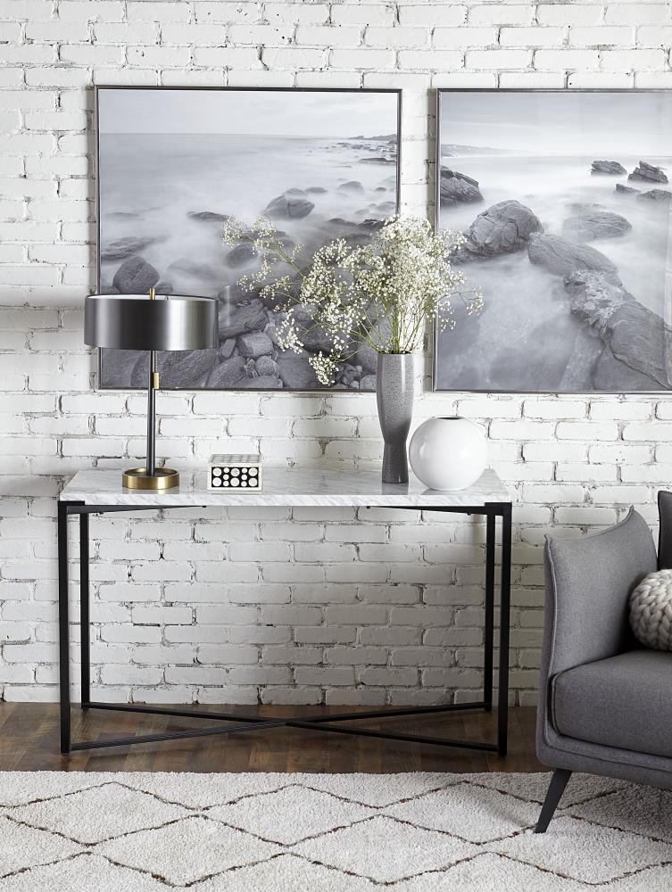 Modus Furniture A9R323 Saxon Modern Natural Carrara Sofa Table