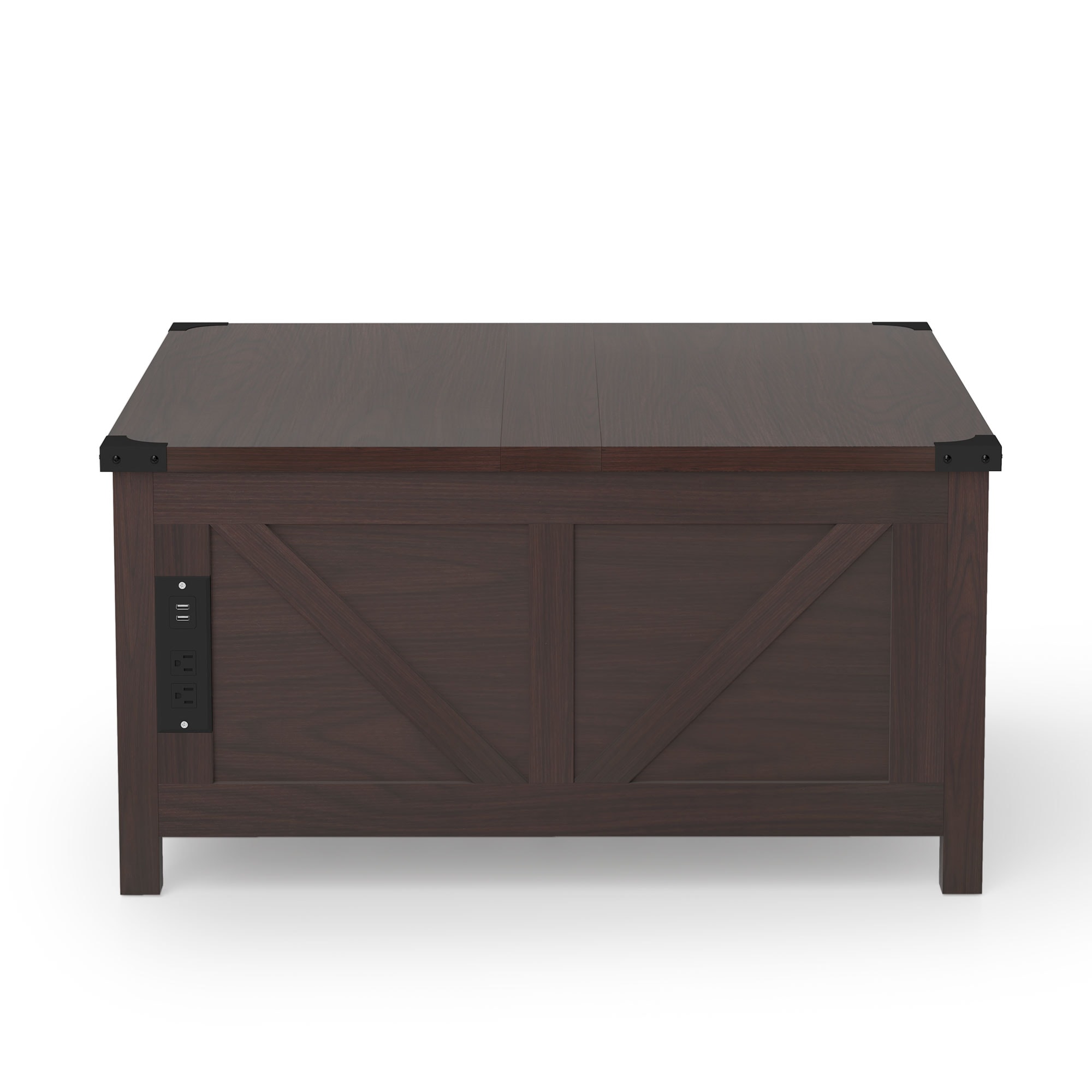  KFZ35K01-C-LW1 Espresso MDF Modern Coffee Table with Storage