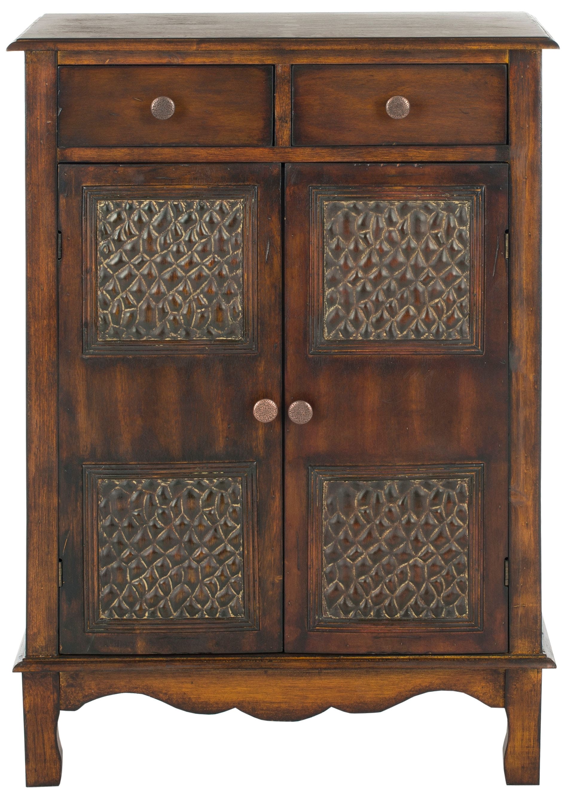 Safavieh Herbert Dark Brown Birch 2-Drawer Accent Chest