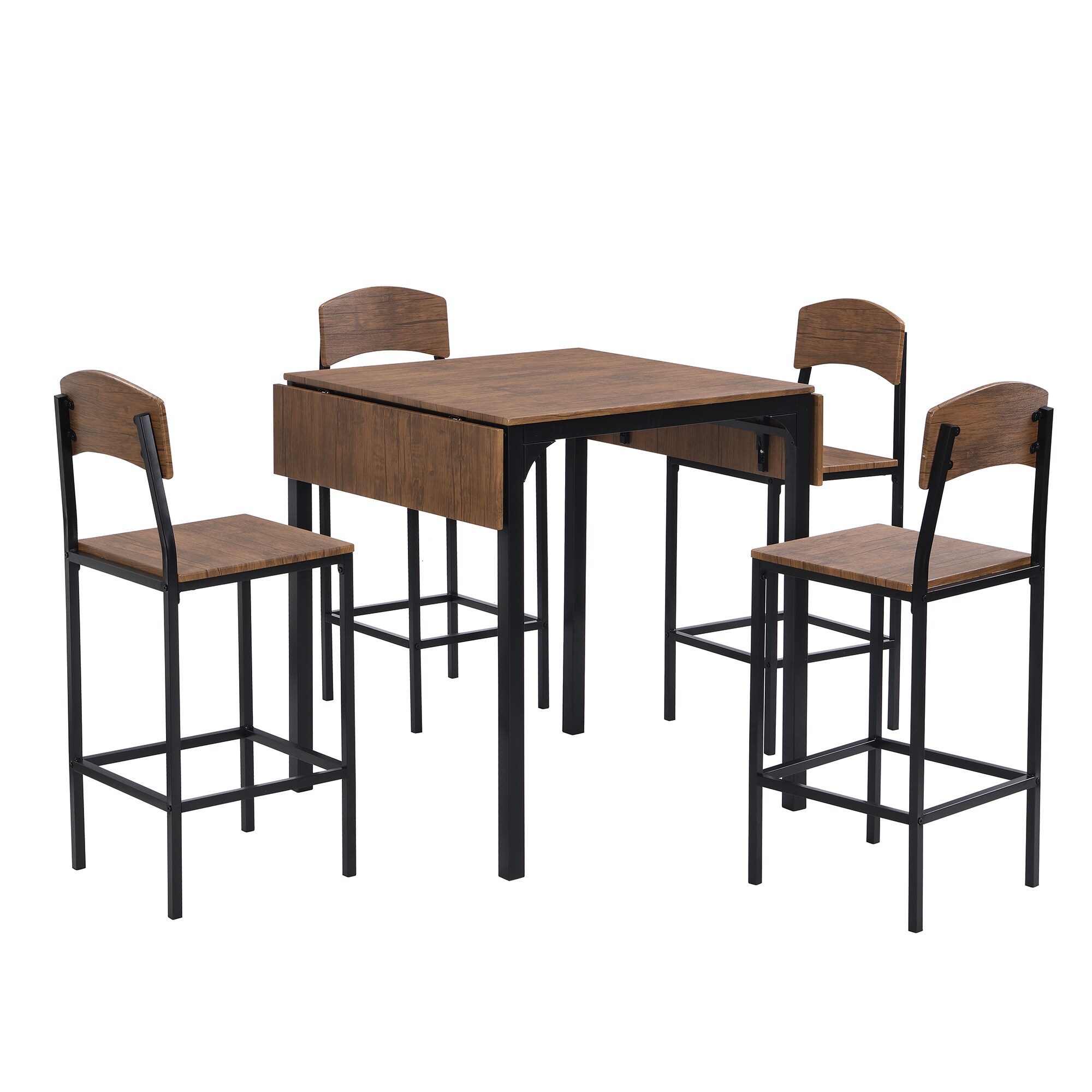 Kahomvis AC-QPTM-15 Brown Contemporary/Modern Dining Room Set with Rectangular Table ( Seats 4 )
