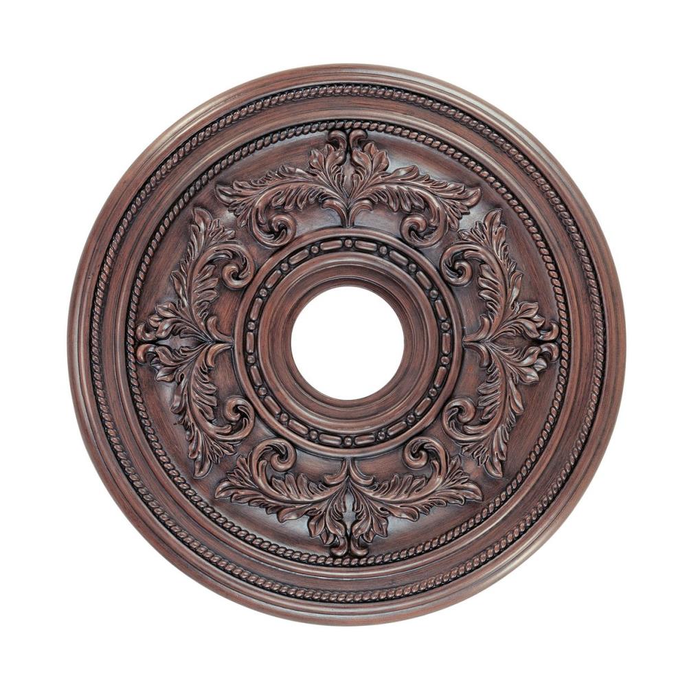 Livex Lighting 8200-58 22-in W x 22-in L Traditional Imperial Bronze Polyurethane Ceiling Medallion