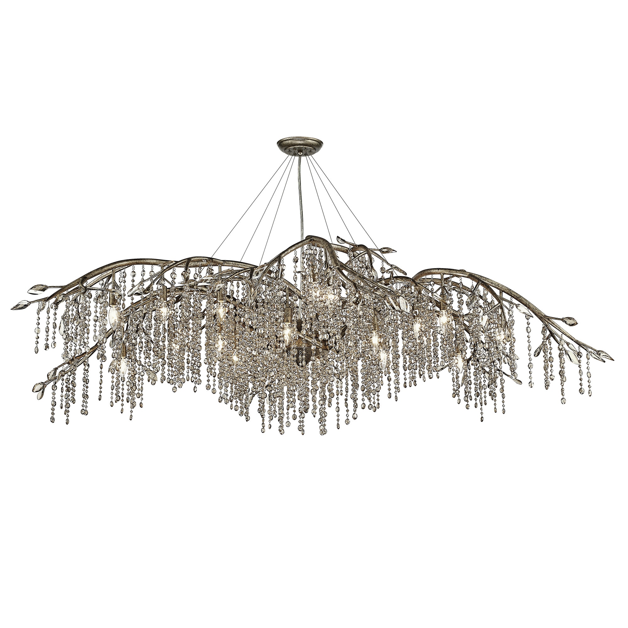 Autumn Twilight Mystic Gold 24-Light Crystal Chandelier