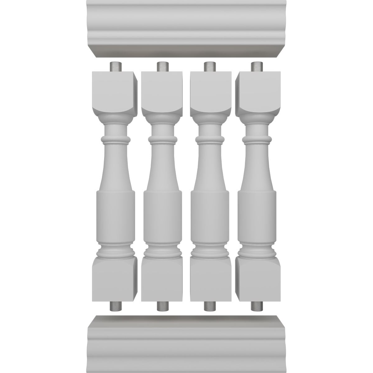 Ekena Millwork BALK42X024HMA railings - View #5