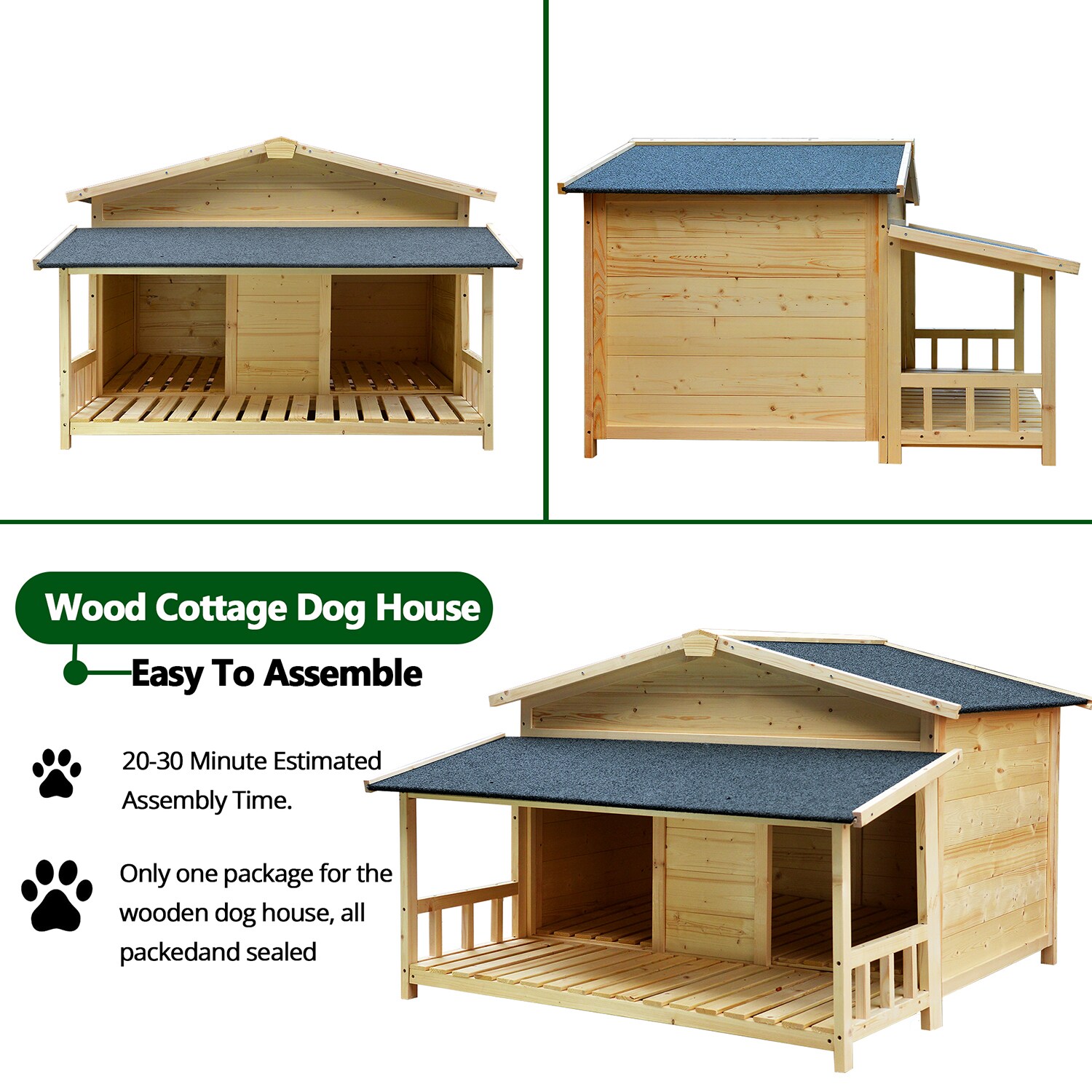 Mondawe MD-JJ37504 Chicken-Coops-Rabbit-Hutches - View #3