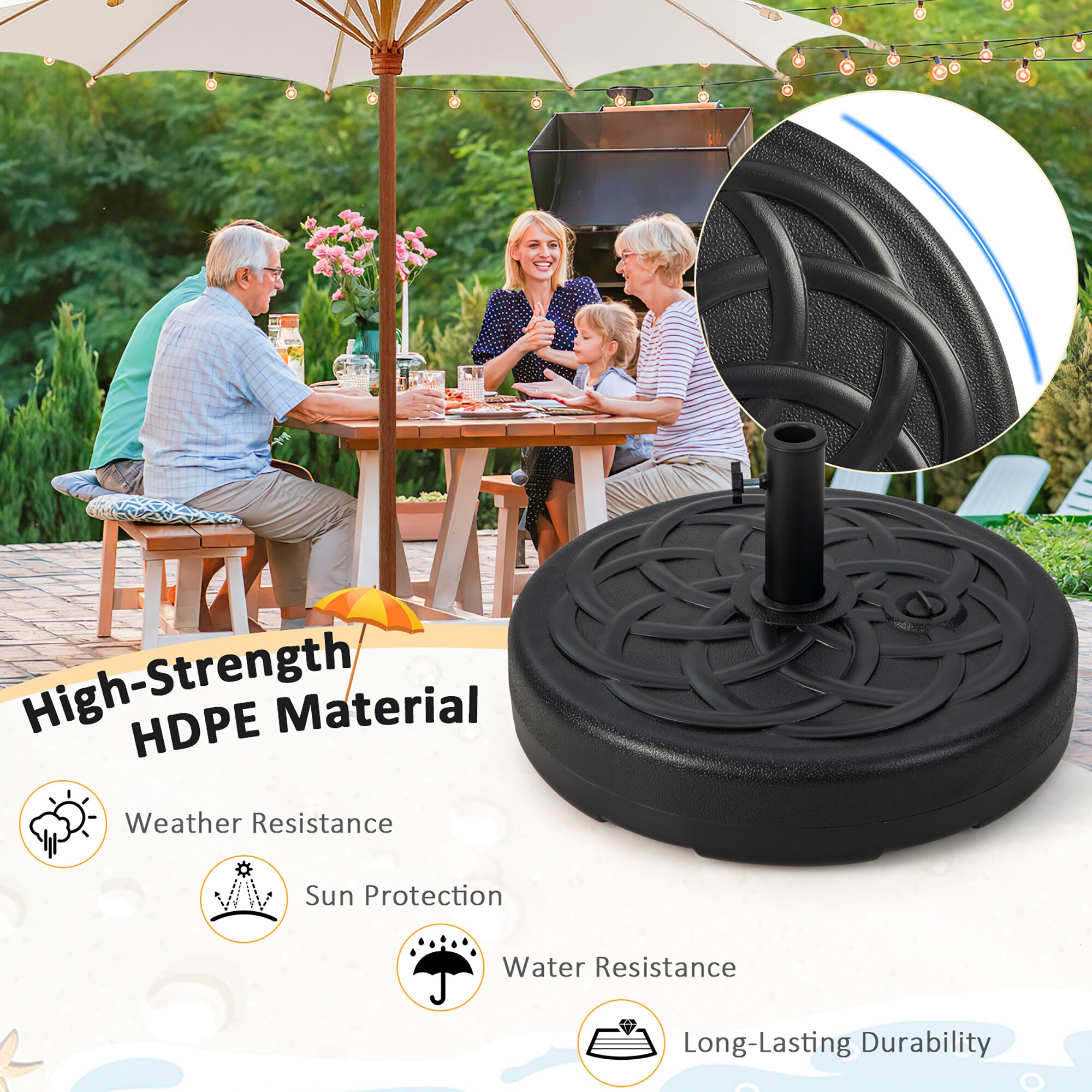Costway NP10625 Umbrella-Bases - View #5
