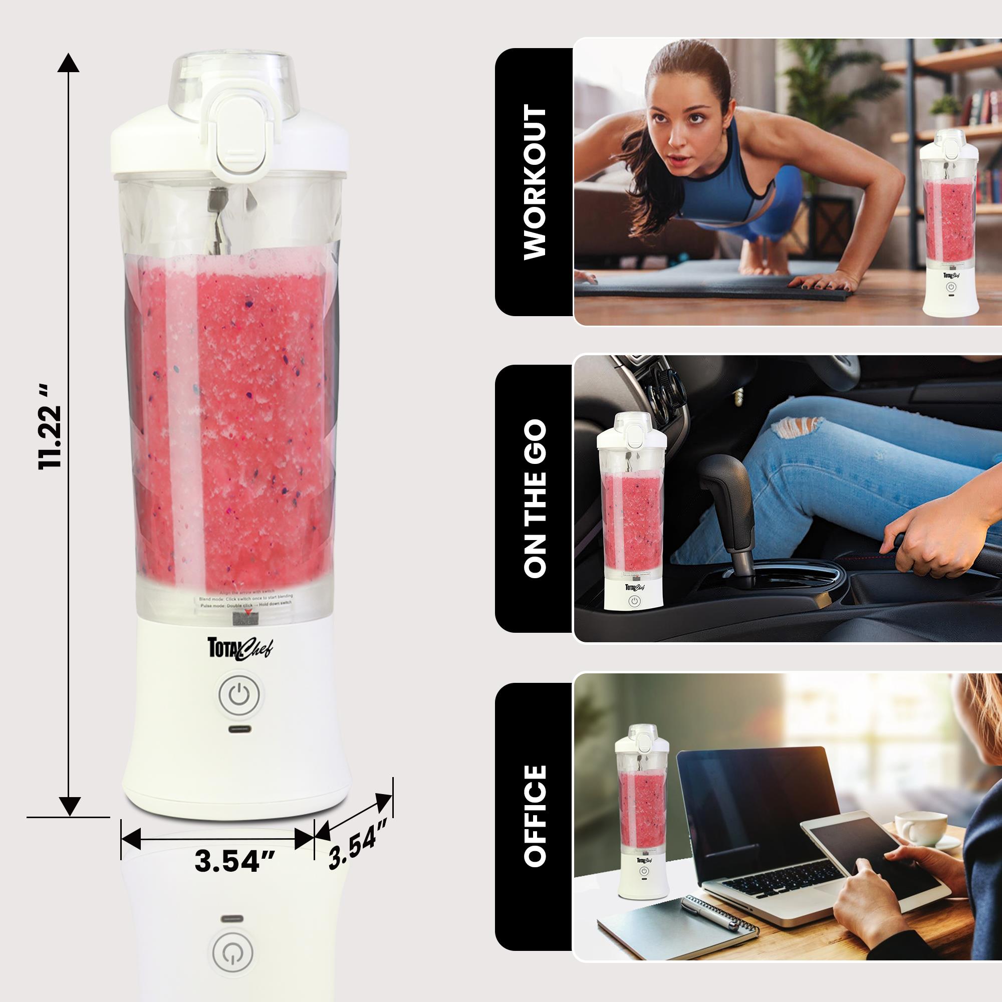 Bionic Blade Portable Blender - 18,000 RPM, USB Rechargeable
