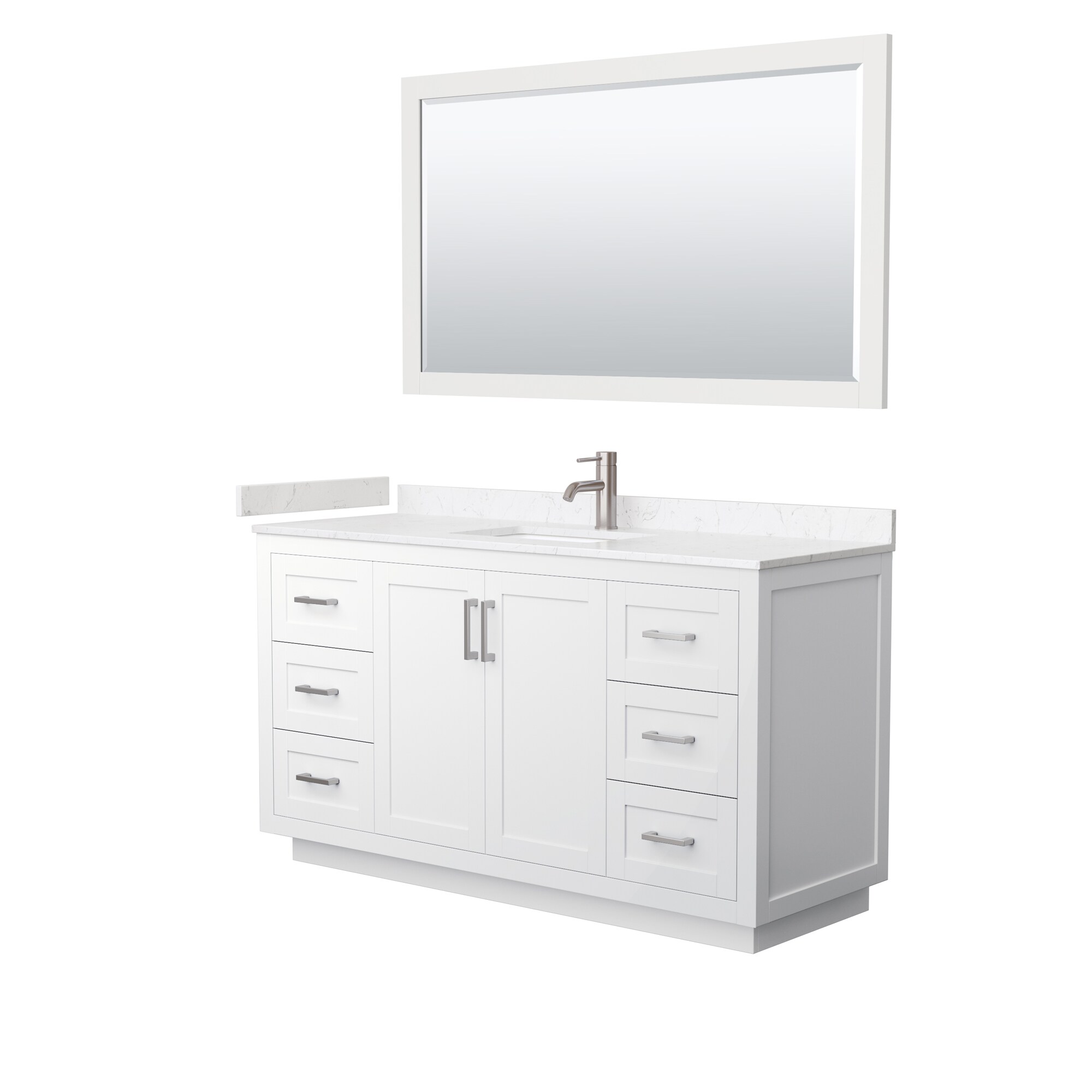 Wyndham Collection WCF292960SWHC2UNSM58 Bath-Vanity-Combo - View #2