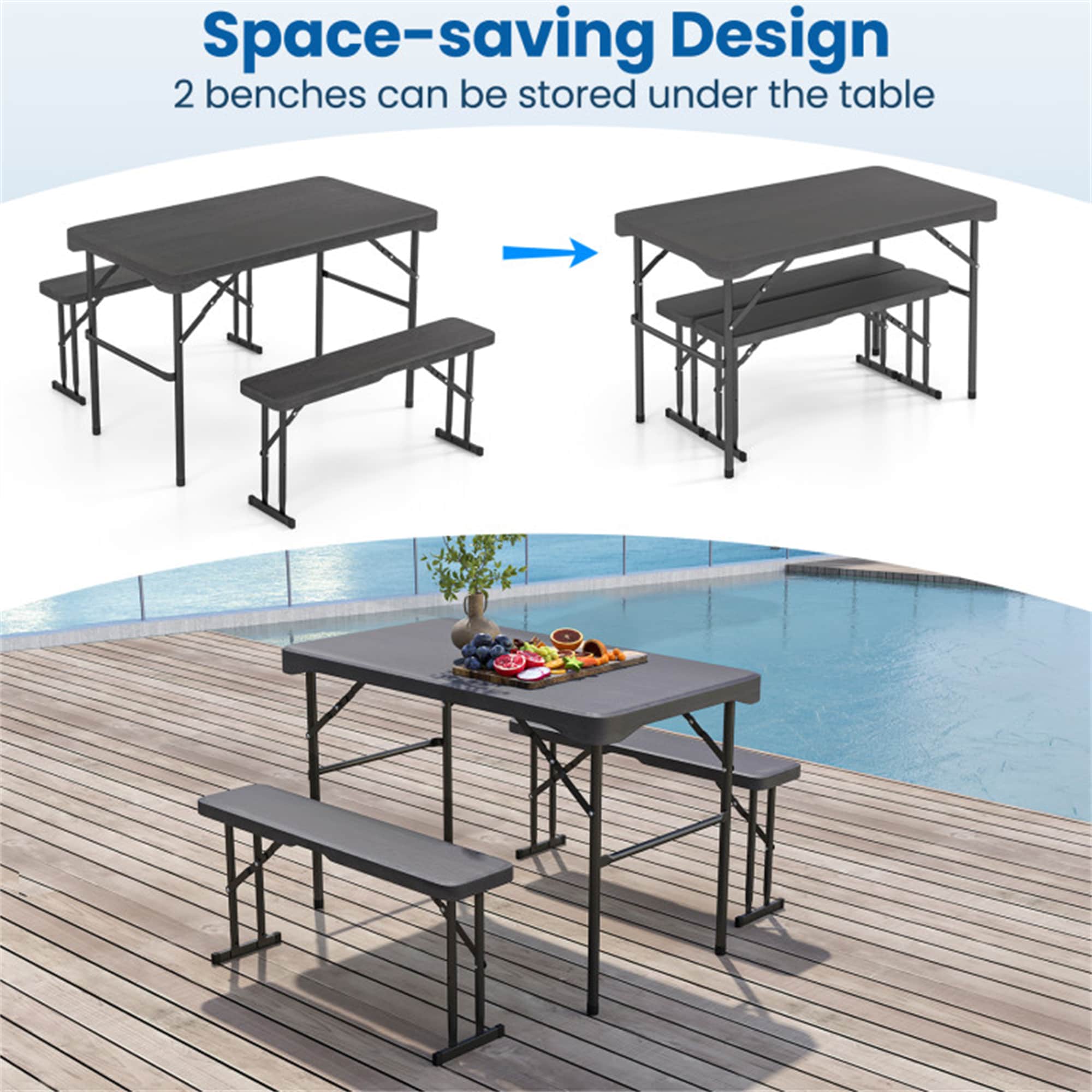 BABOOM BOM-11837BK-CO Picnic-Tables - View #6