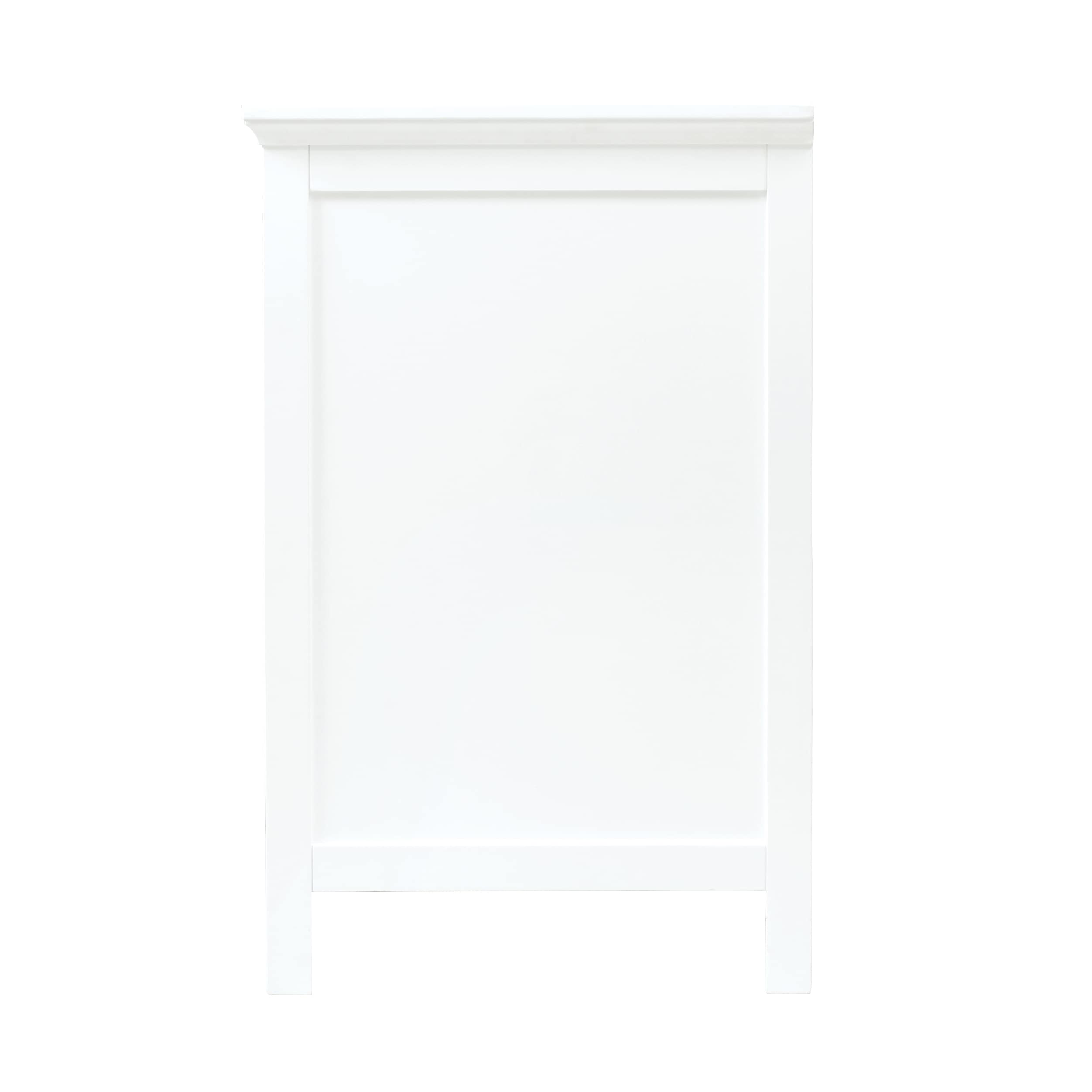 Brantley 24 Inch White Painted Bathroom Vanity with Chrome Hardware
