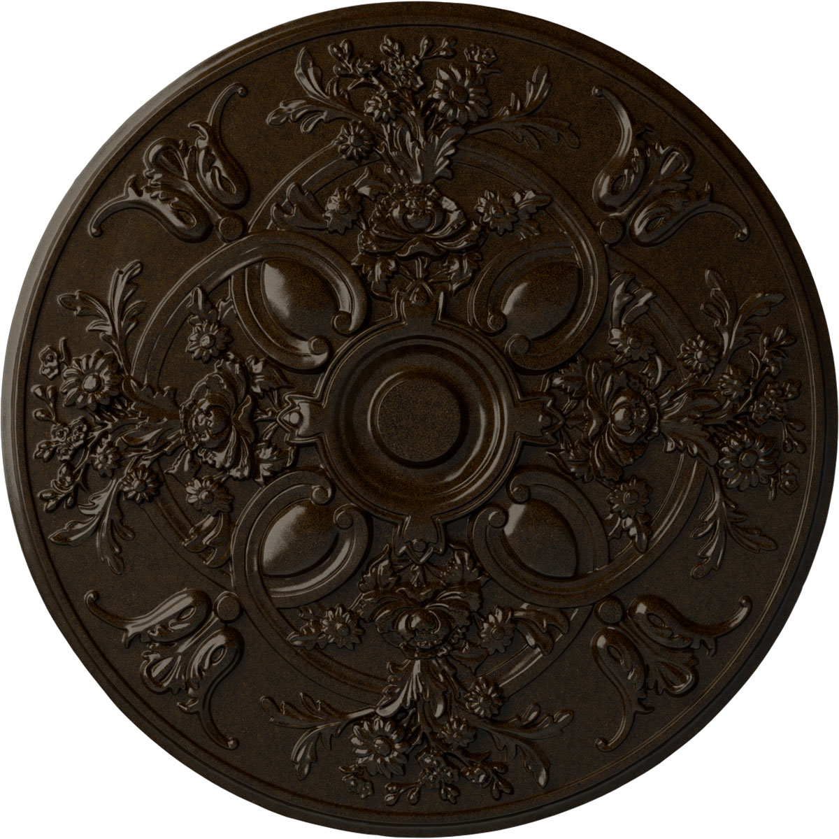 Ekena Millwork CM31BABZS Baile 31.25-in W x 31.25-in L Painted Bronze Polyurethane Whole Ceiling Medallion