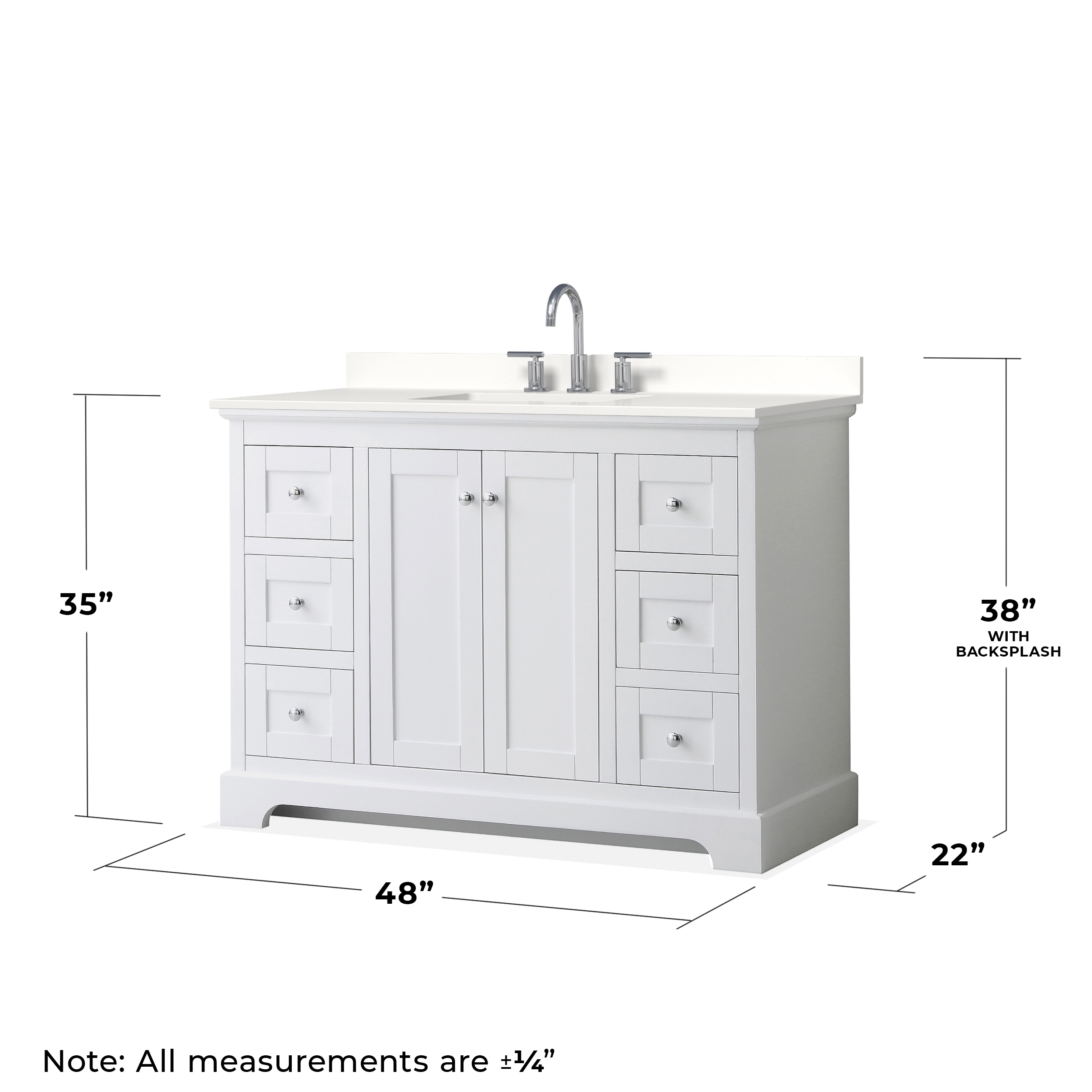 Wyndham Collection WCV232348SWHWQUS3M46 Bath-Vanity-Combo - View #6