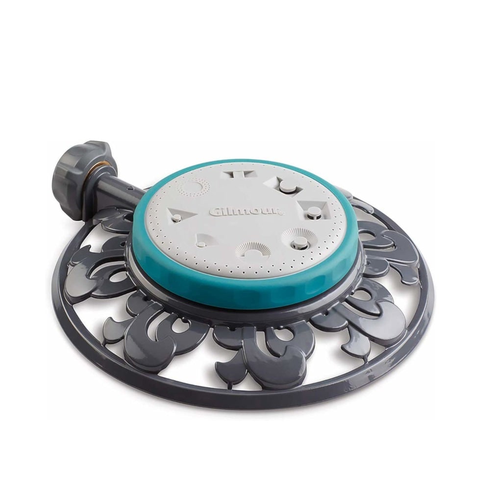  Metal Ring Base 8-Pattern Turret Sprinkler 1225 sq ft Coverage 1 Pack