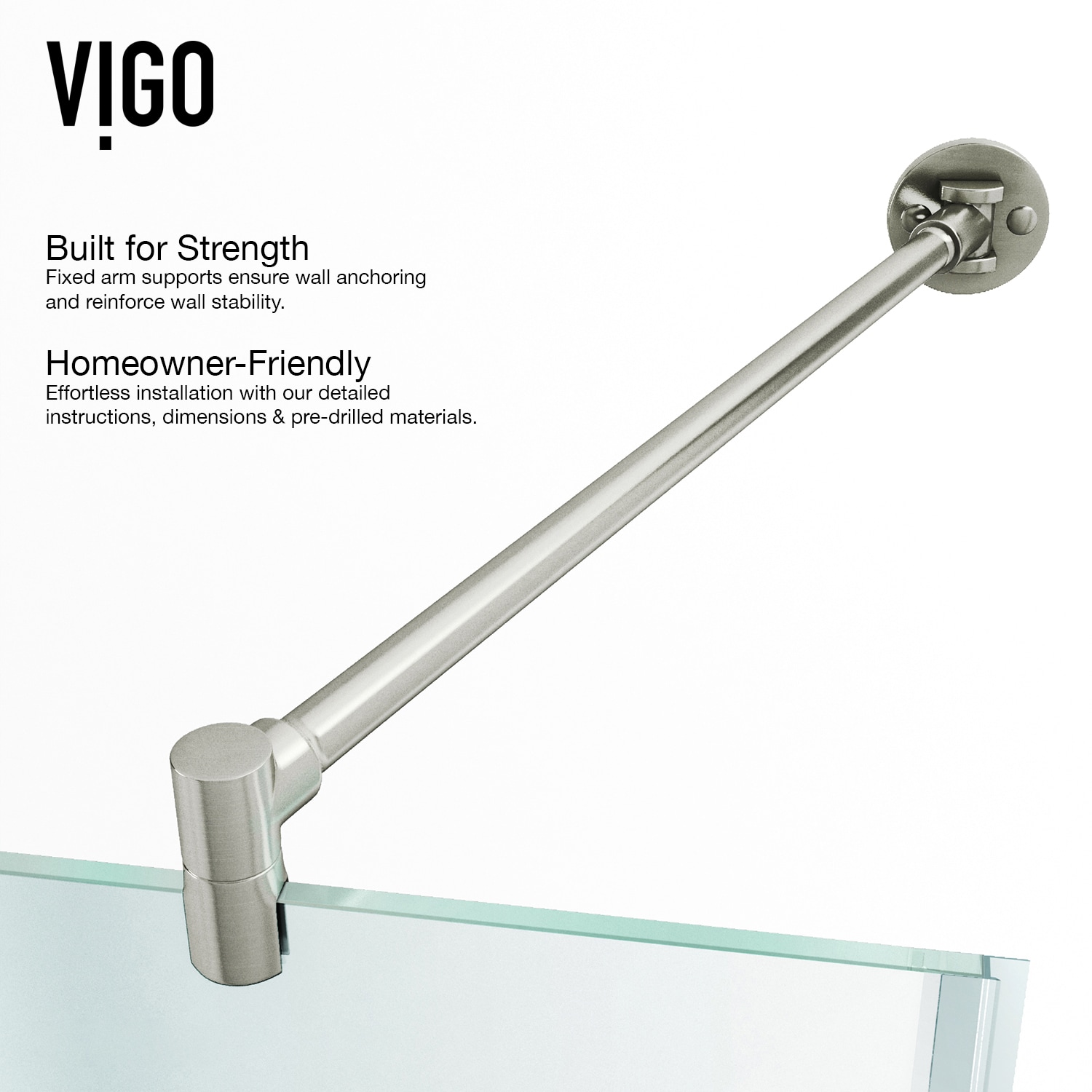 VIGO VG6063BNCL47 Alcove-Shower-Kit - View #10