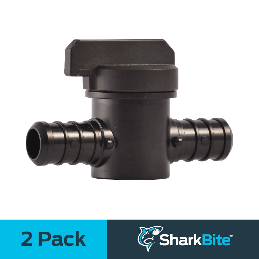 SharkBite 24606Z2 1/2-in PEX Barb Polymer Ball Valve 2 -Pack