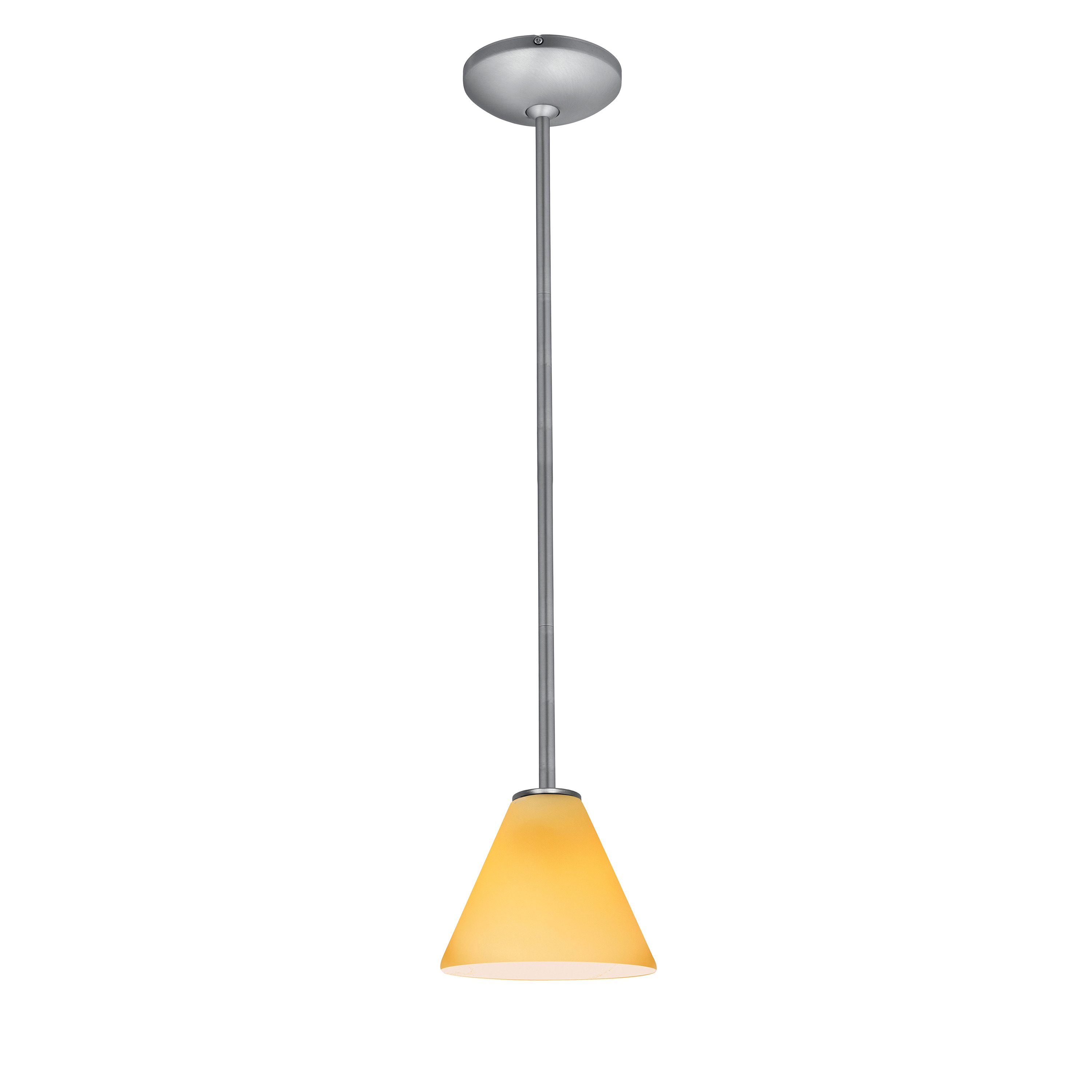 Access Lighting 28004-3R-BS/AMB Martini Brushed Steel Modern/contemporary Geometric Mini Hanging Pendant light