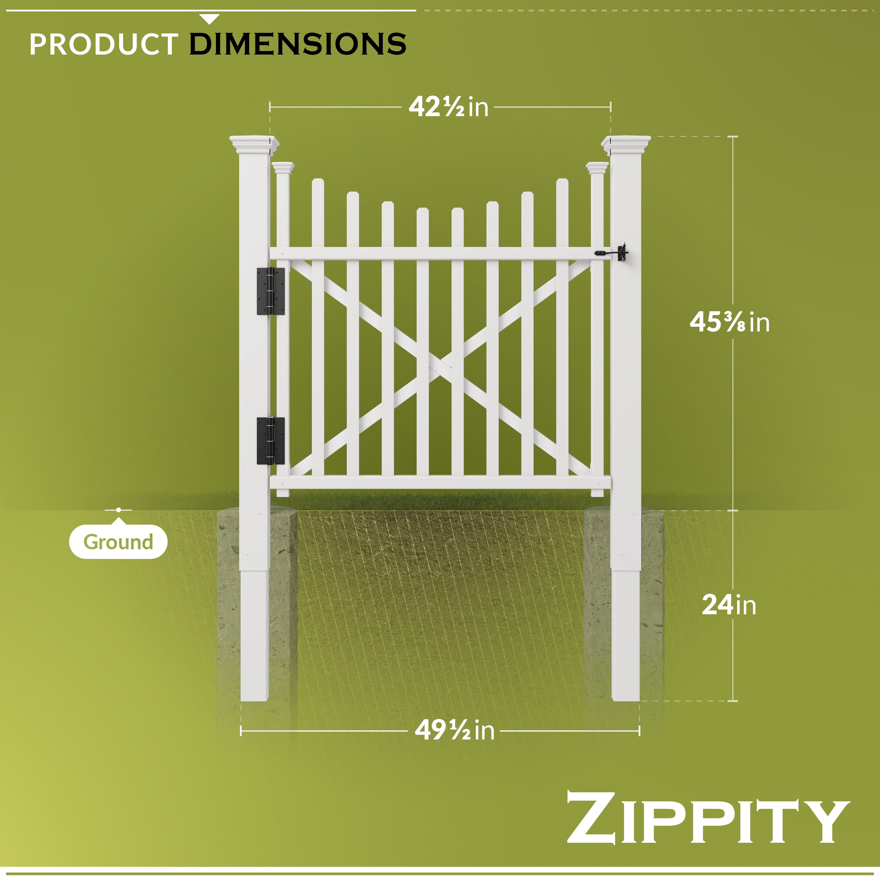 Zippity Outdoor Products ZP19019 Vinyl-Fence-Panels - View #6