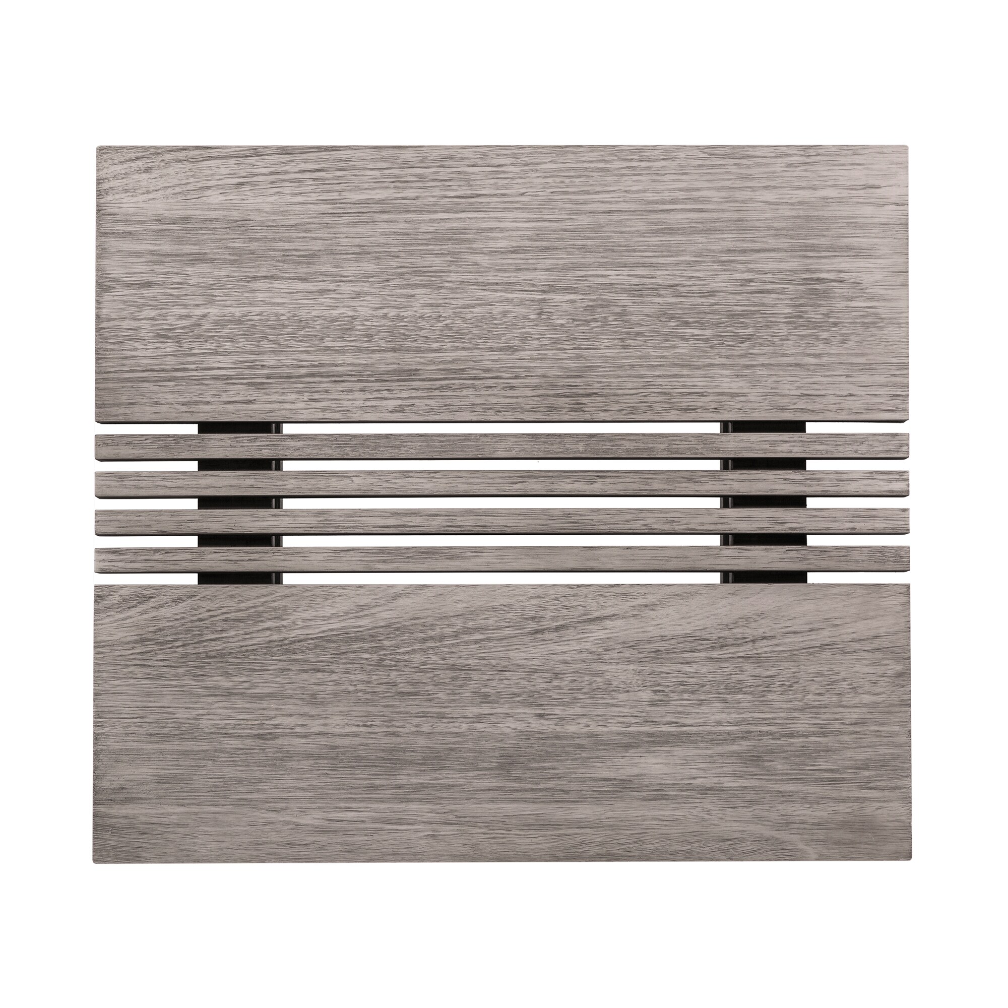 Gray Eucalyptus Wood Rectangular Outdoor Coffee Table