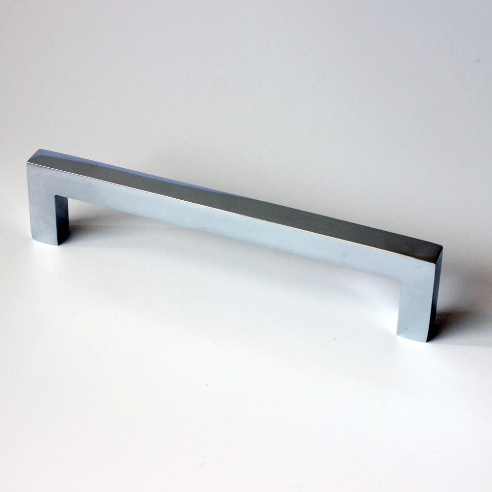 Rusticware 995CH Pulls 5-in , 128mm Center to Center Chrome Dual Mount Rectangular Handle