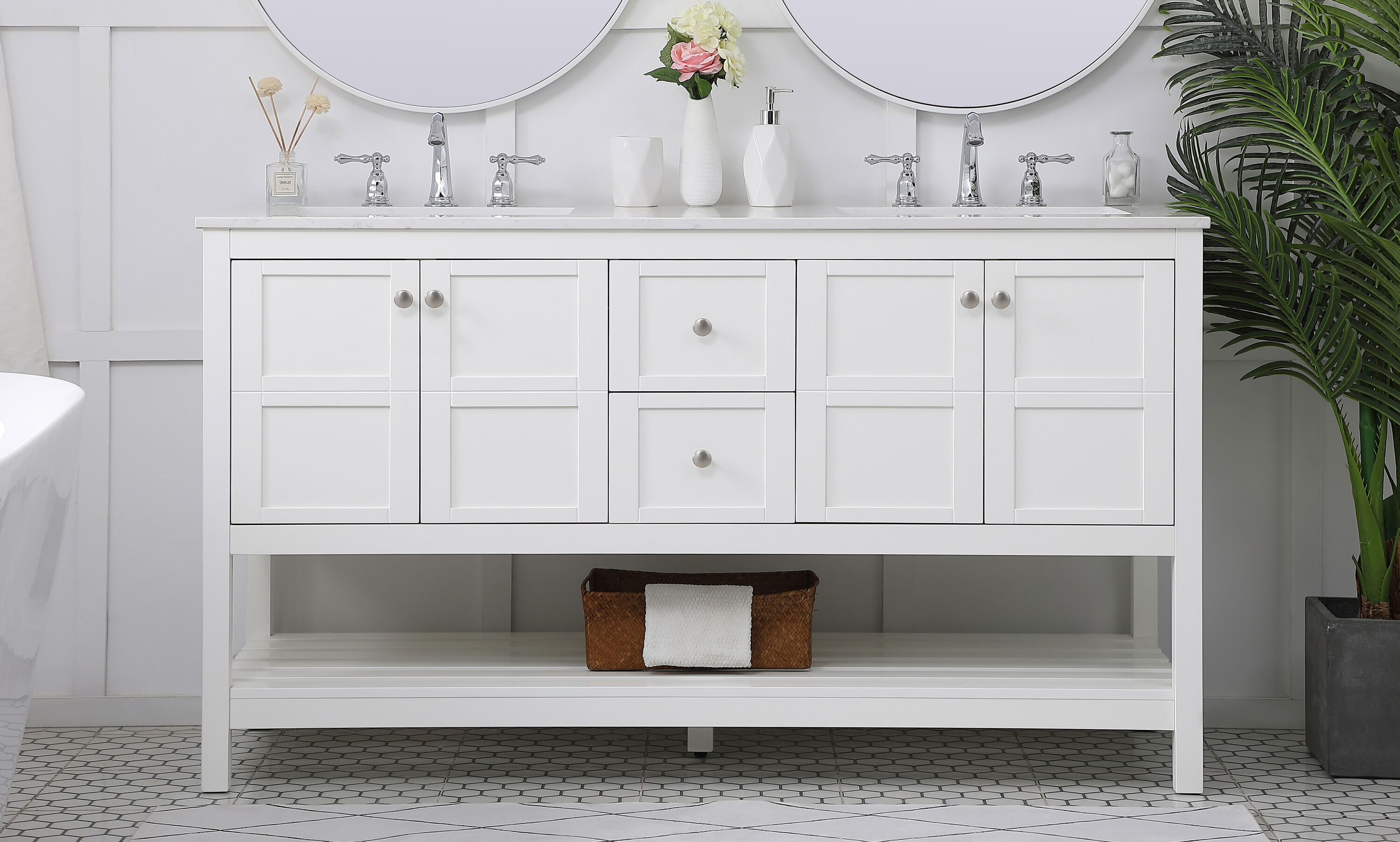 Elegant Decor FI49260DWH Bath-Vanity-Combo - View #2