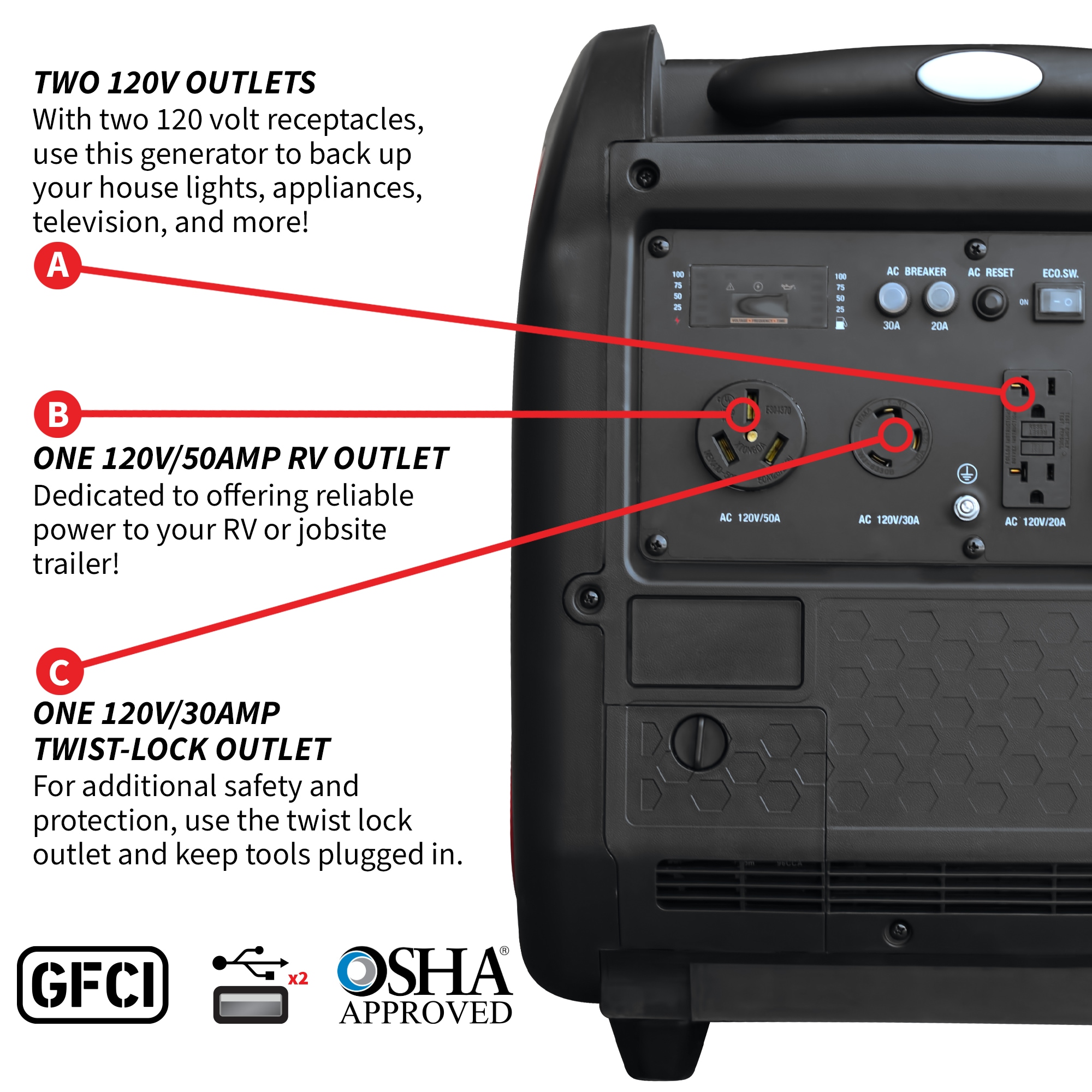 Tomahawk Power TG5500I Inverter-Generators - View #4