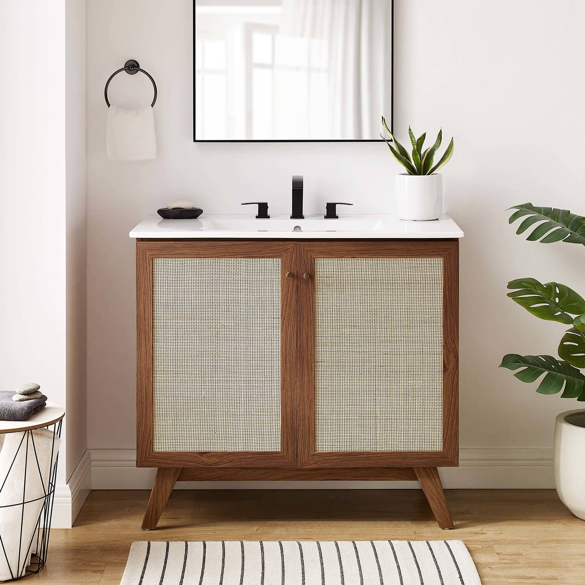 Modway EEI-6717-WAL-WHI Bath-Vanity-Combo - View #4