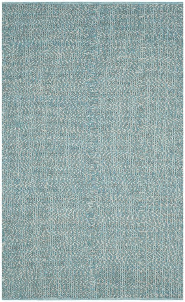 Gray Flat Woven Handmade Cotton Reversible Area Rug
