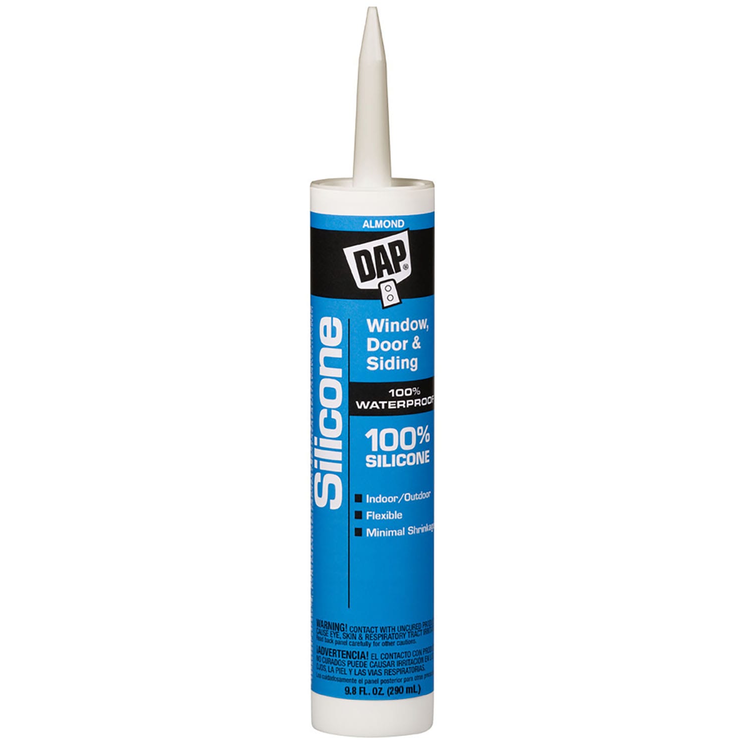 DAP 7079808649 9.8-oz Window door Almond Silicone Caulk