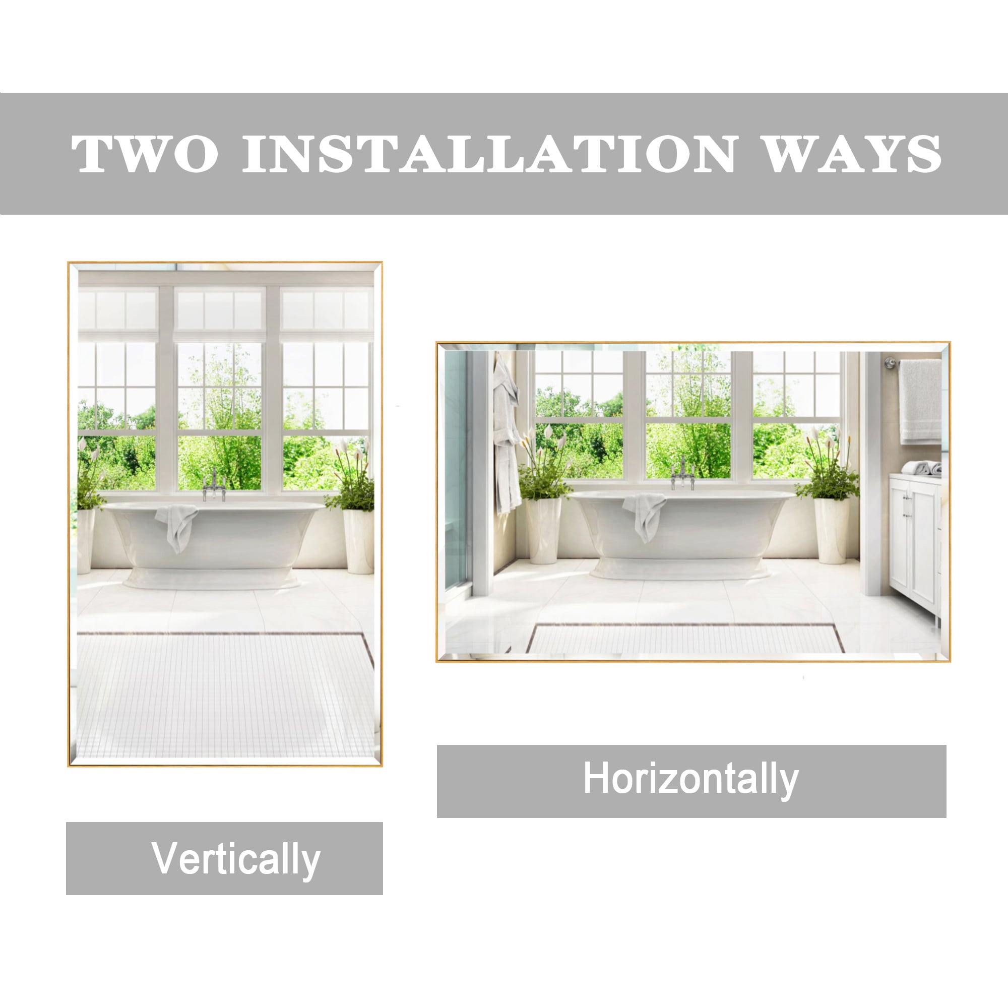 GETLEDEL MR-4618BS Framed-Bath-Mirrors - View #4