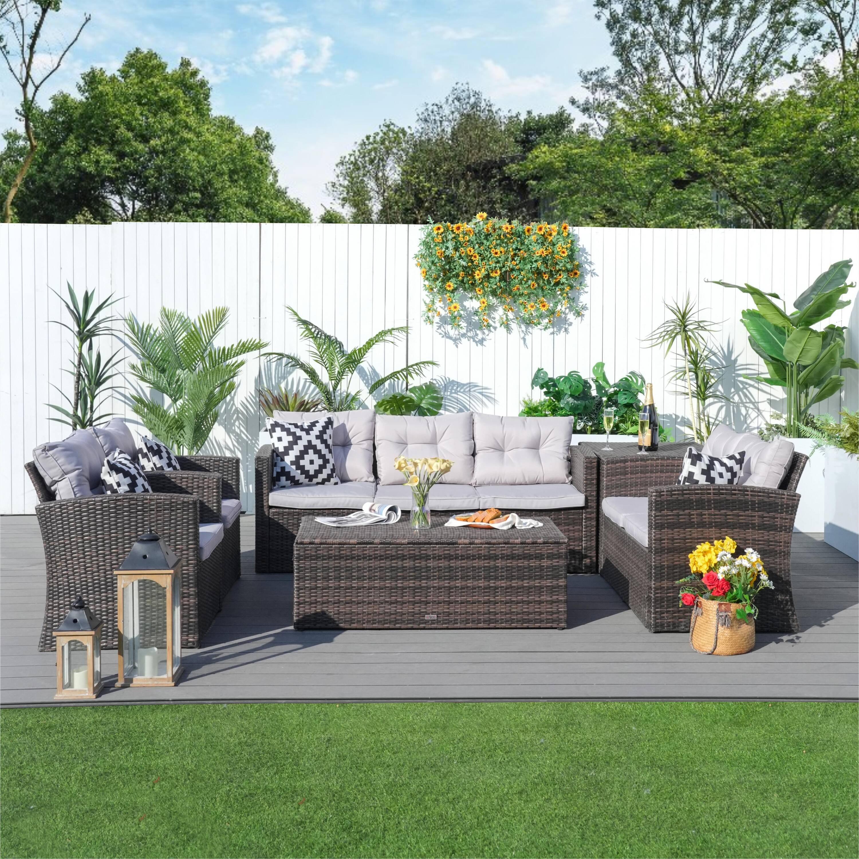 Moda Furnishings MOS-1503-B Patio-Conversation-Sets - View #2