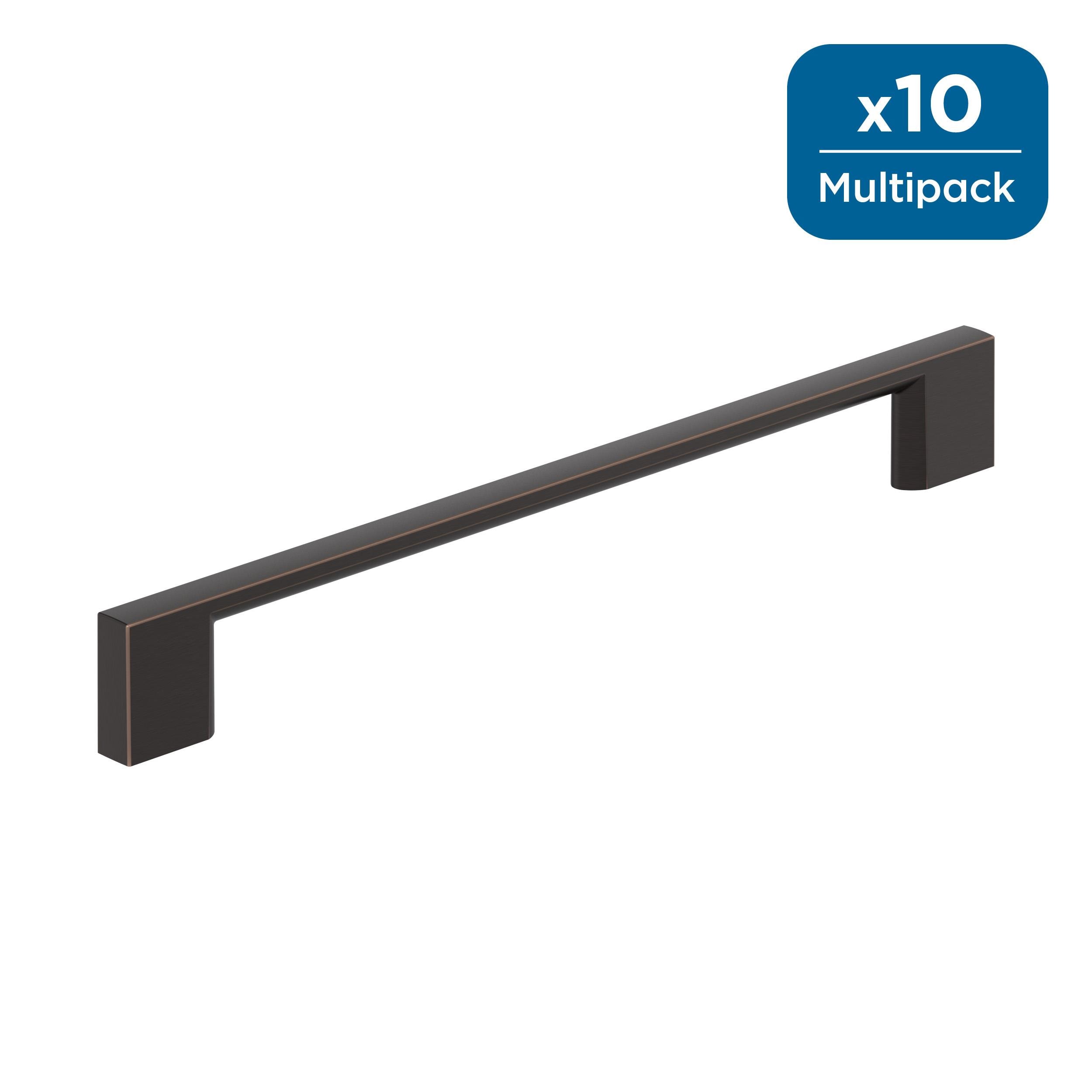 Amerock 10BX37134ORB Cityscape 7-9/16-in , 192mm Center to Center Oil Rubbed Bronze Cylindrical Bar 10 -Pack