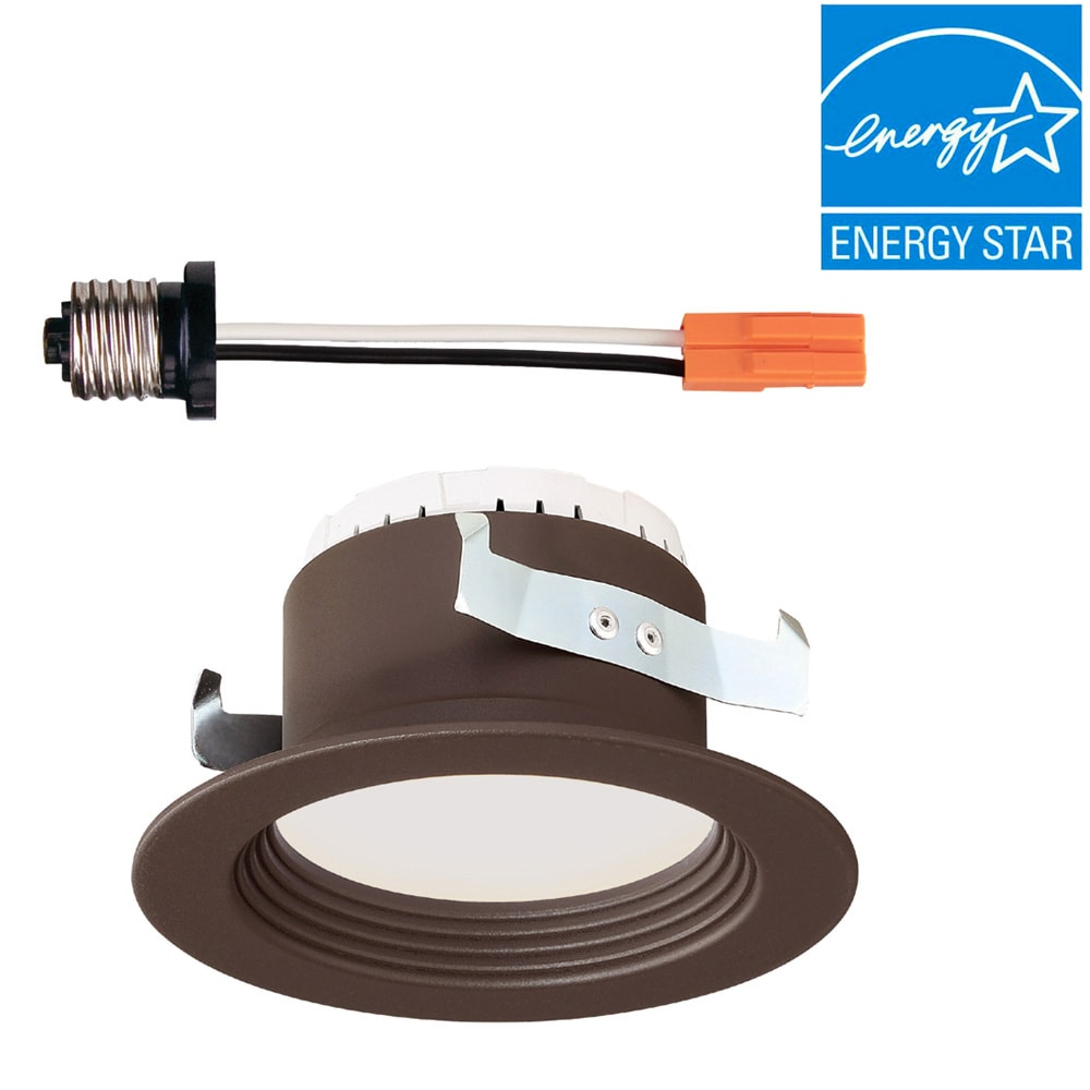 Designers Fountain EVL4733CBZ30 DF Recessed Light Trim 4-in Bronze Baffle Recessed Light Trim