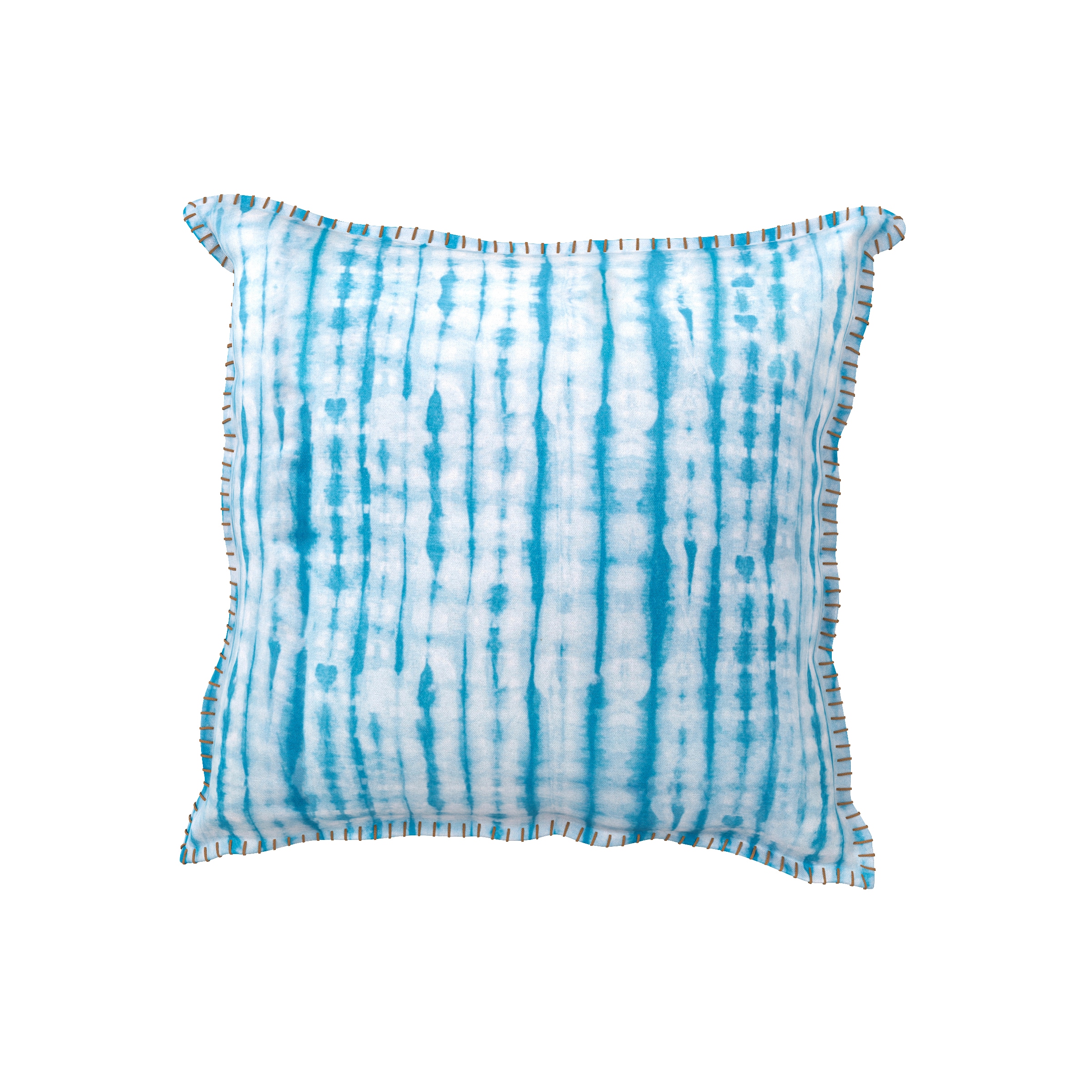 allen + roth TN0NS14B-9C8 Geometric Blue Square Summer Throw Pillow
