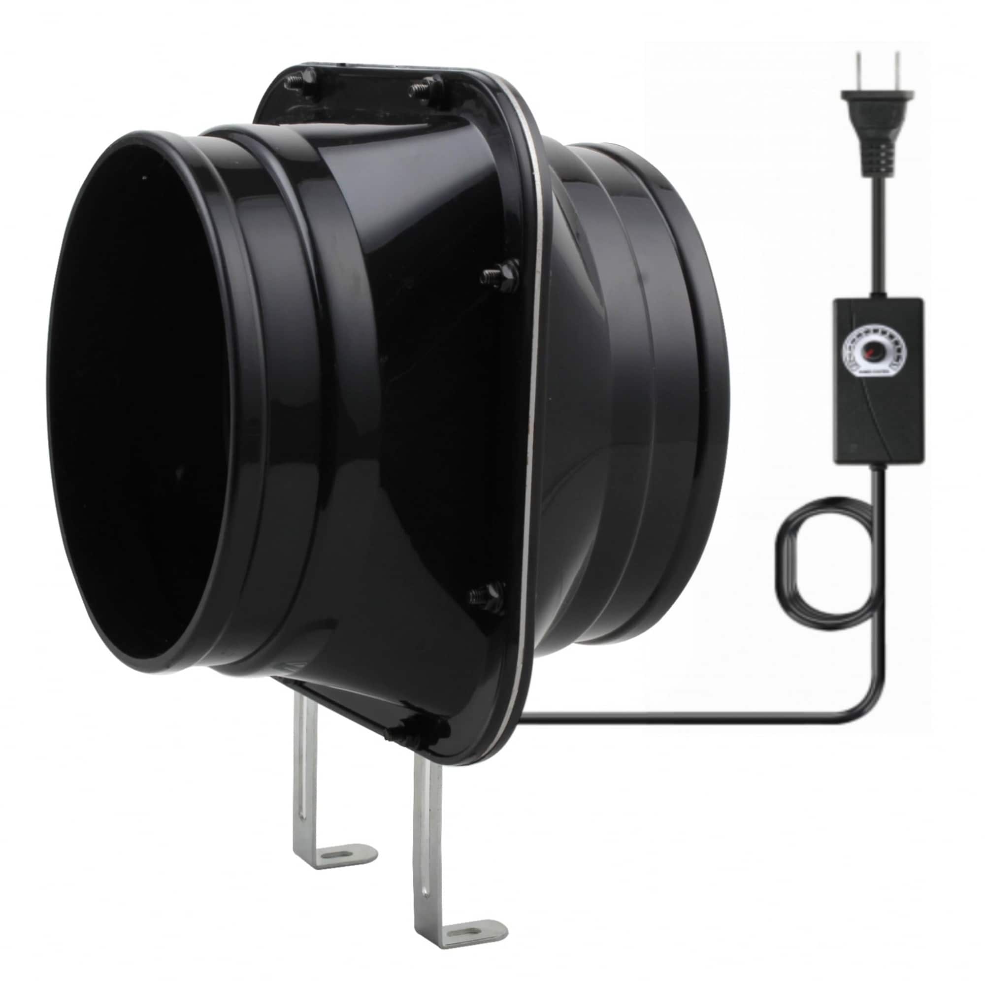 Afoxsos  6 Inch Inline Duct Ventilation Exhaust Fan 412 CFM High Efficiency Quiet Copper Motor for Bathroom Kitchen Grow Tents Hydroponics