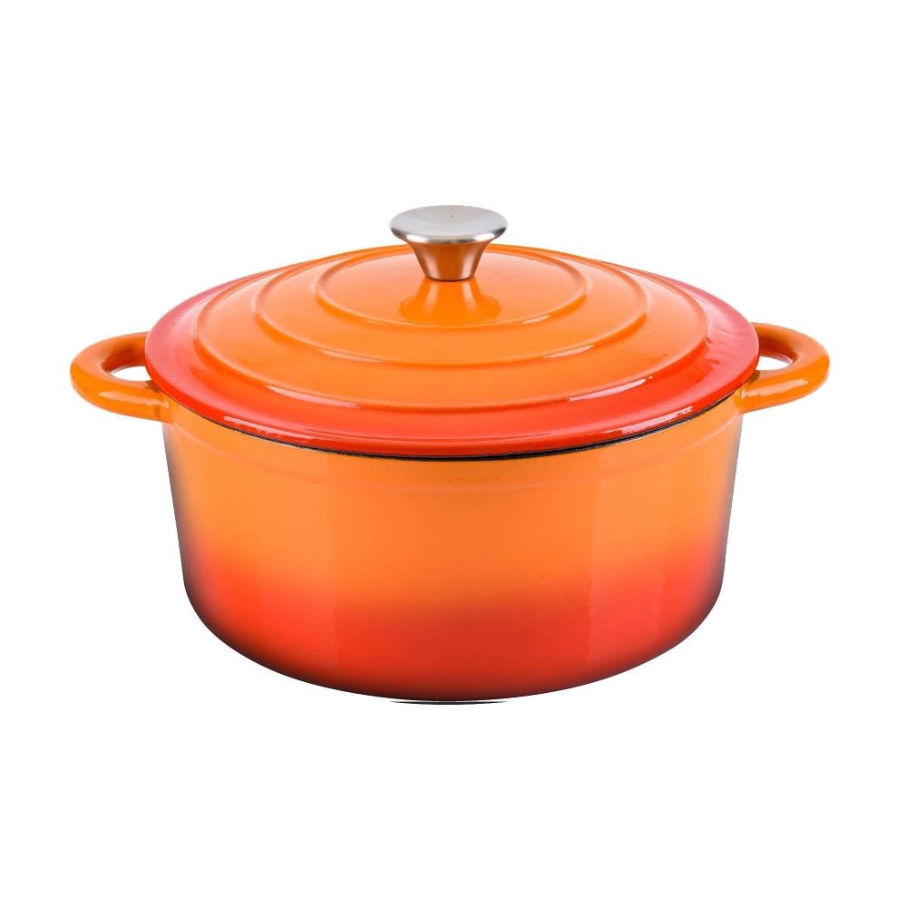 imarku | 5-Quart Enameled Cast Iron Dutch Oven Pot with Lid Nonstick Enamel Coating Easy to Clean - Red