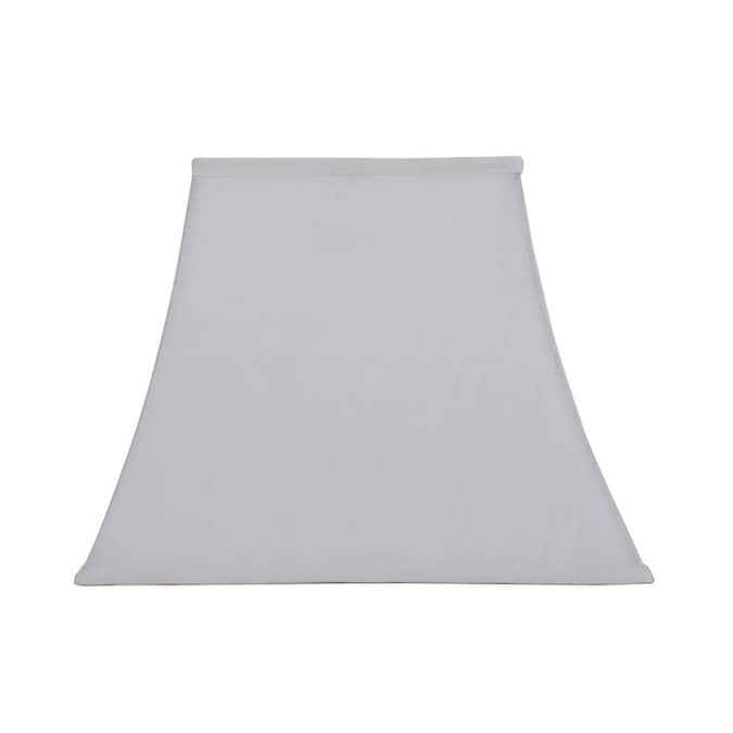 White Linen Fabric Square Lamp Shade, Square Table Lamp Shades
