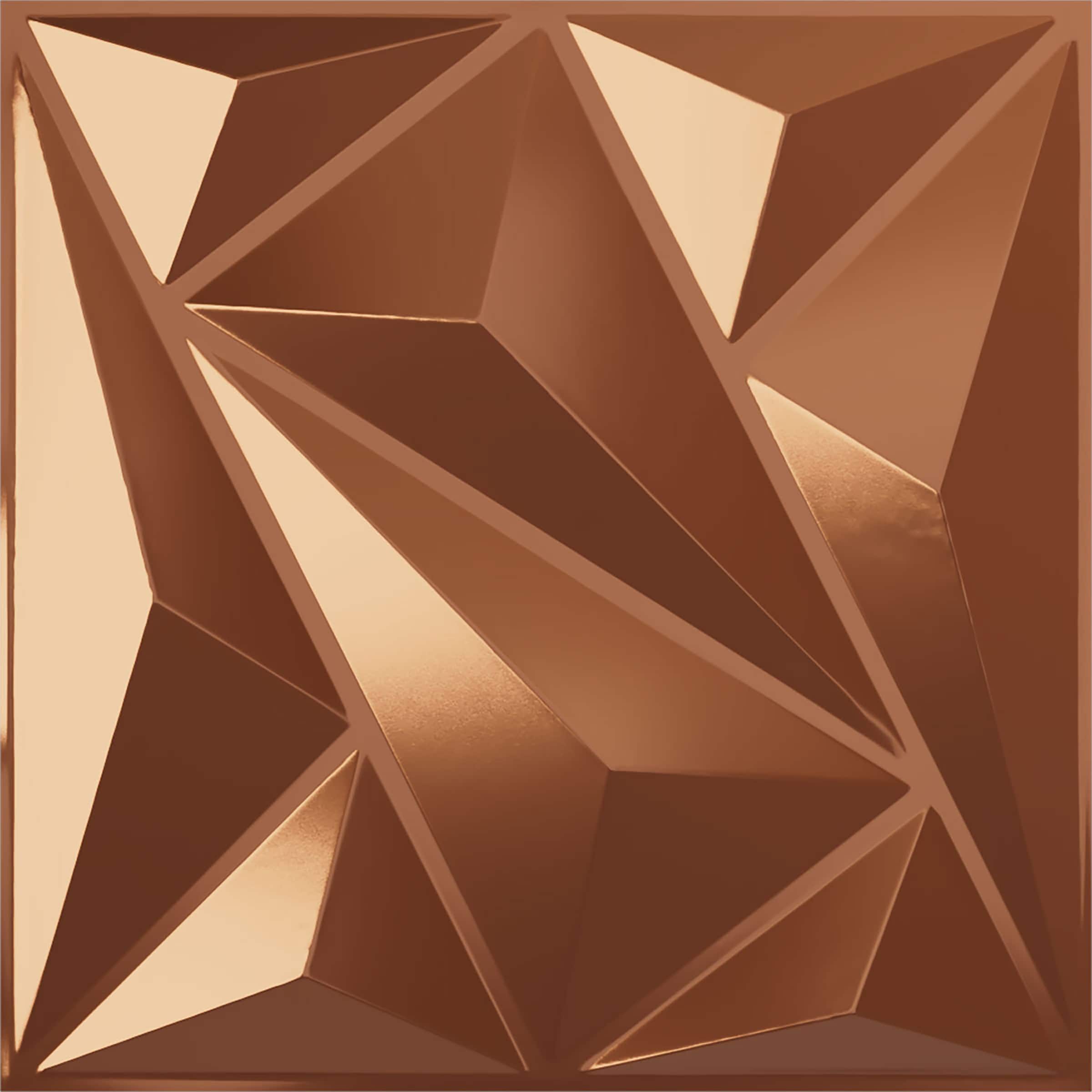 Ekena Millwork WP20X20MQBCO-CASE-12 19-5/8-in x 19-5/8-in Embossed Paintable/Stainable Copper PVC Wall Panel ( 12 -Pack, Covers 32.04-sq ft )