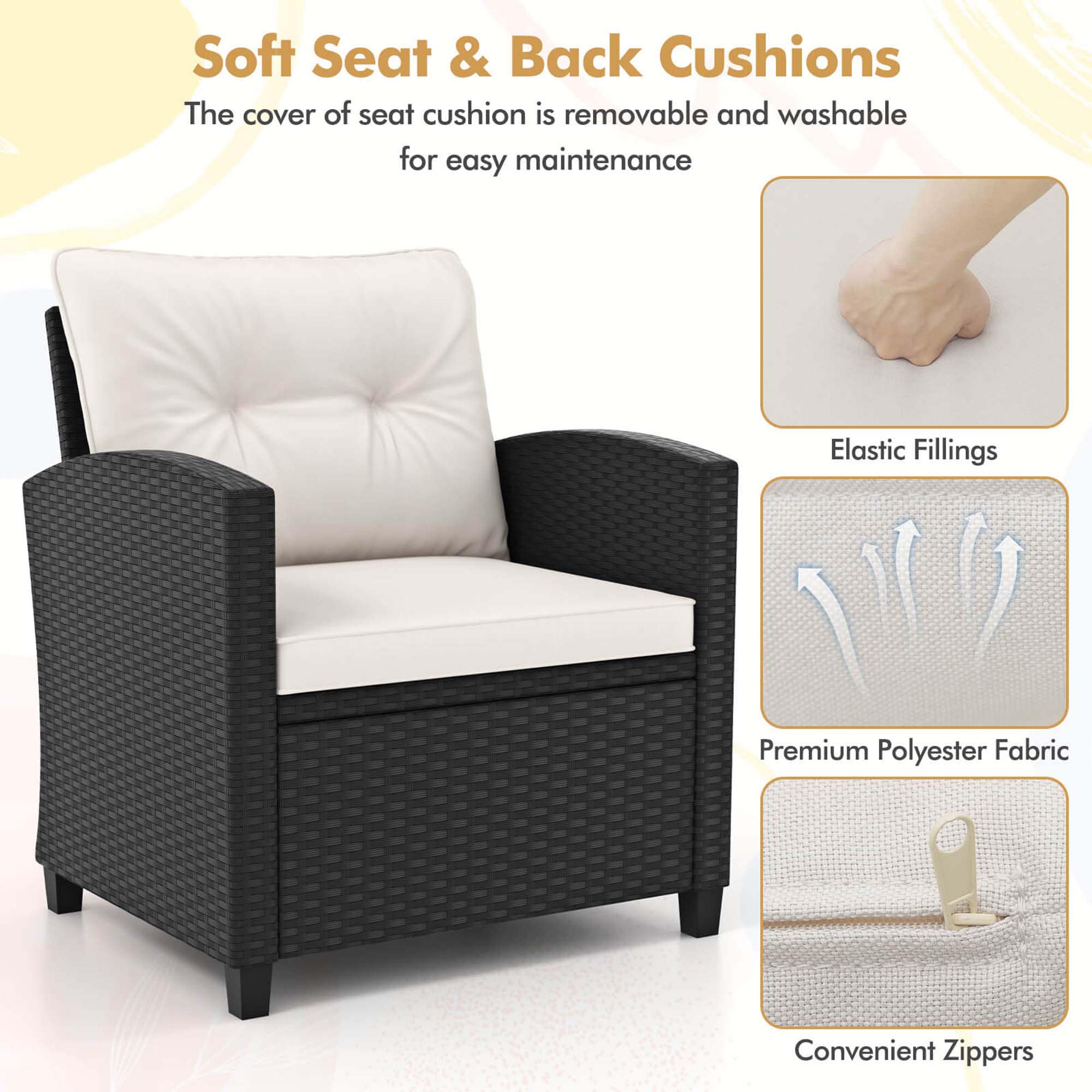 Costway HCST03932 Patio-Conversation-Sets - View #5