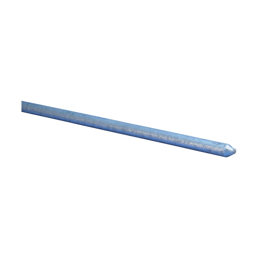 nVent CADDY 0502510EGR1 Galvanized Ground rod 10 ft. in length and 1/4 in. nominal diameter. Solid corrosion protection in the ground. NEC recognized product.