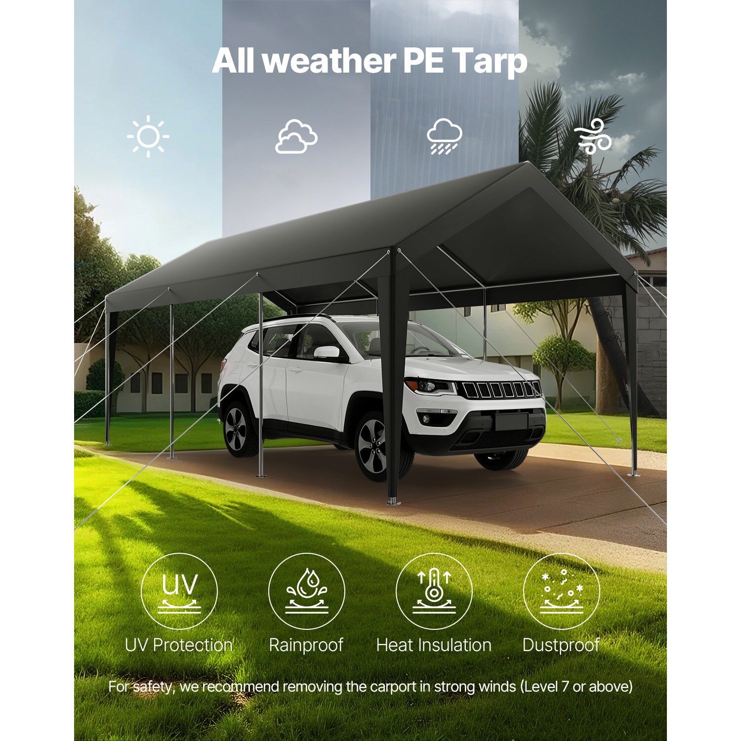 VEVOR SCKFSJSQCCKH11822V0 Carport-Covers - View #6