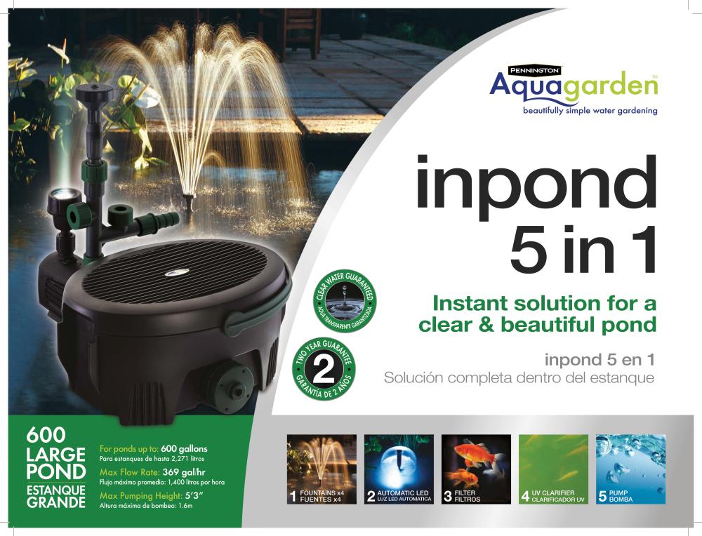 Pennington 1051644 600 -GPH Submersible Corded Electric Pond Pump