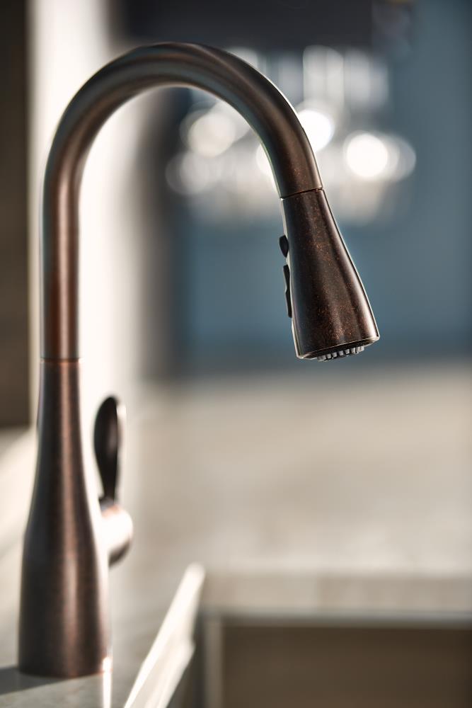 Oil Rubbed Bronze Pull-Out Spray Kitchen Faucet