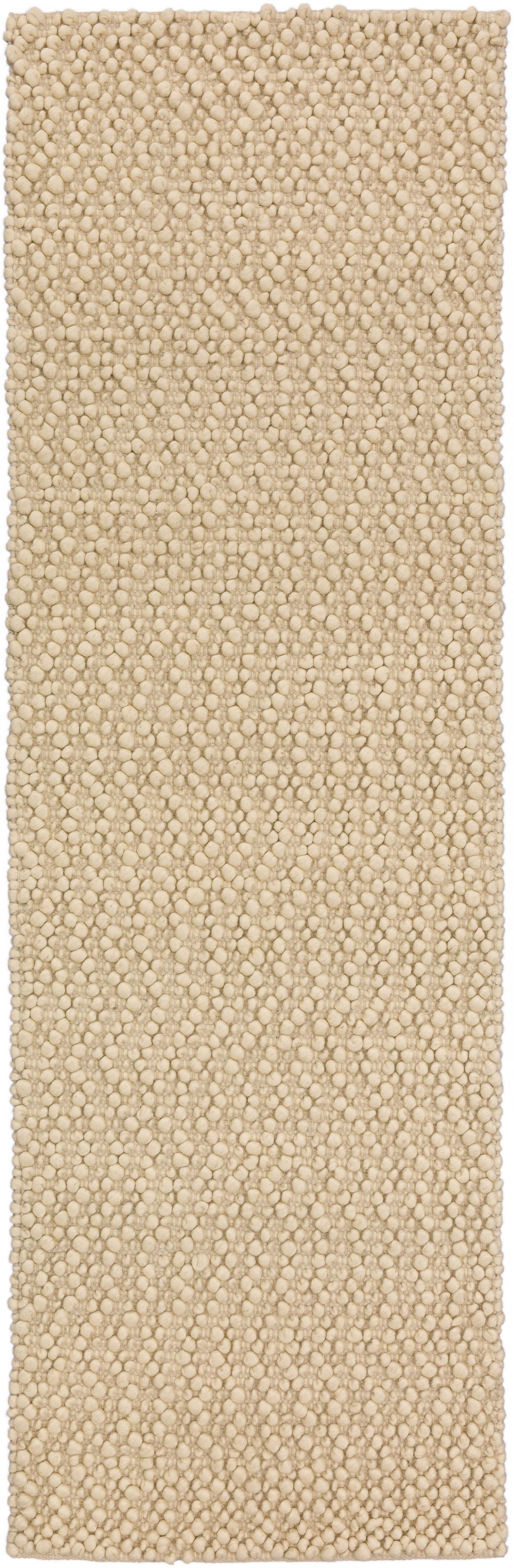 Addison Rugs ABL31IV2X8 Boulder 2 x 7 (ft) Loomed Wool Ivory Rectangular Indoor Solid Farmhouse/Cottage Runner rug
