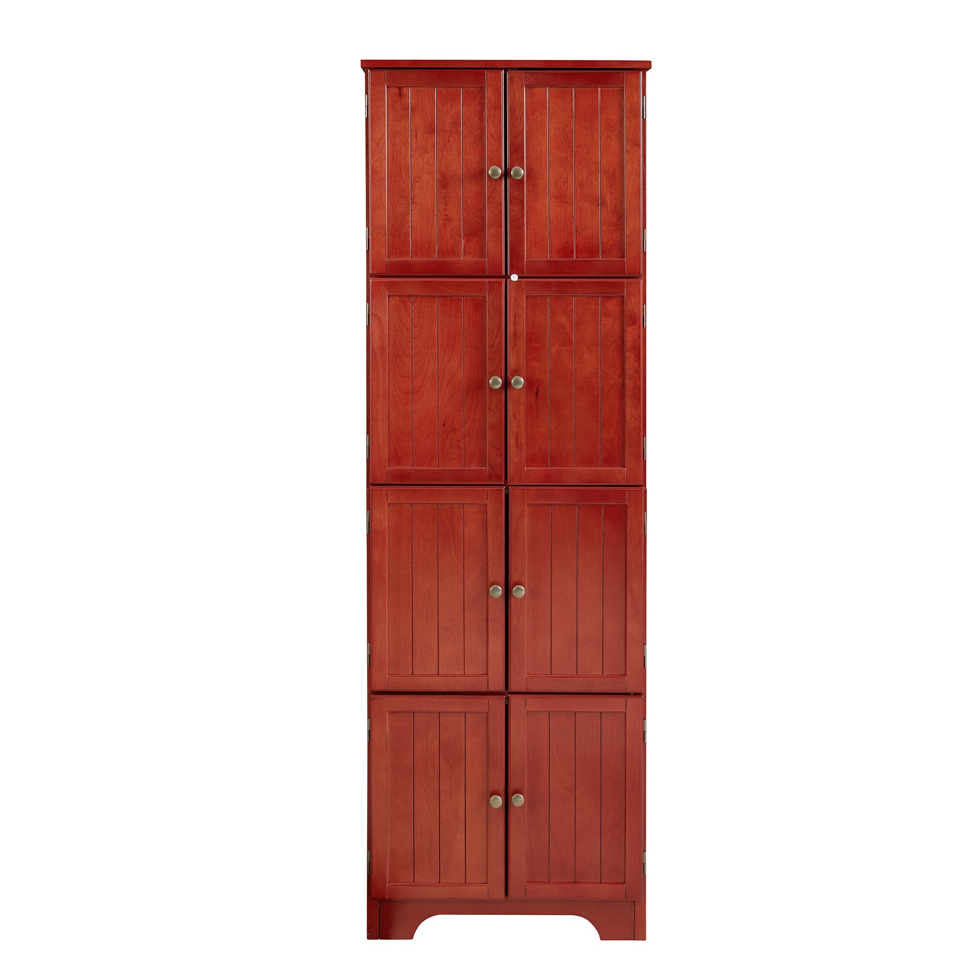 SINOFURN SYC160038RD Country Cherry Reclaimed wood Curio cabinet