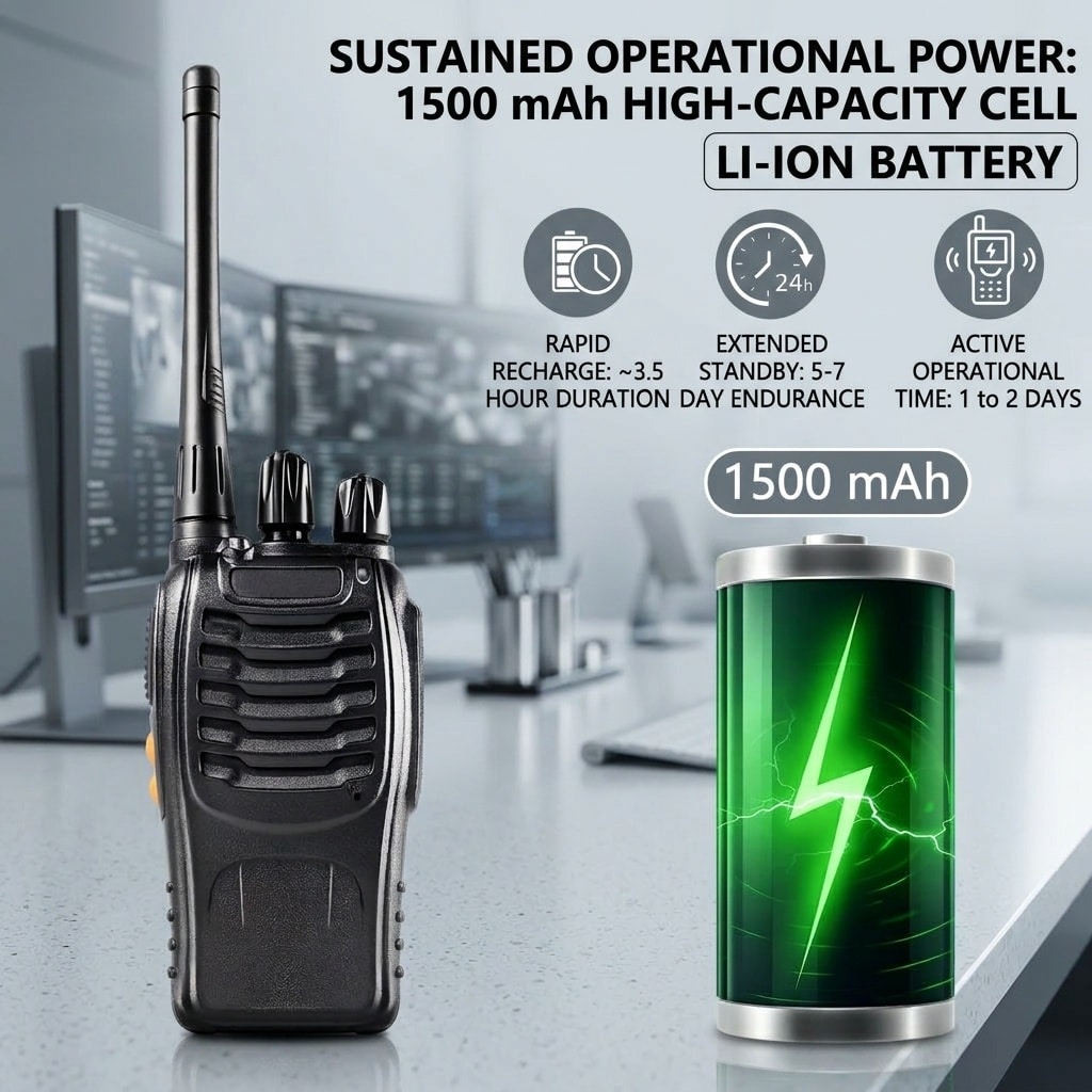 Phewnyzo Long Range Two-Way Walkie Talkies with Earpieces 16