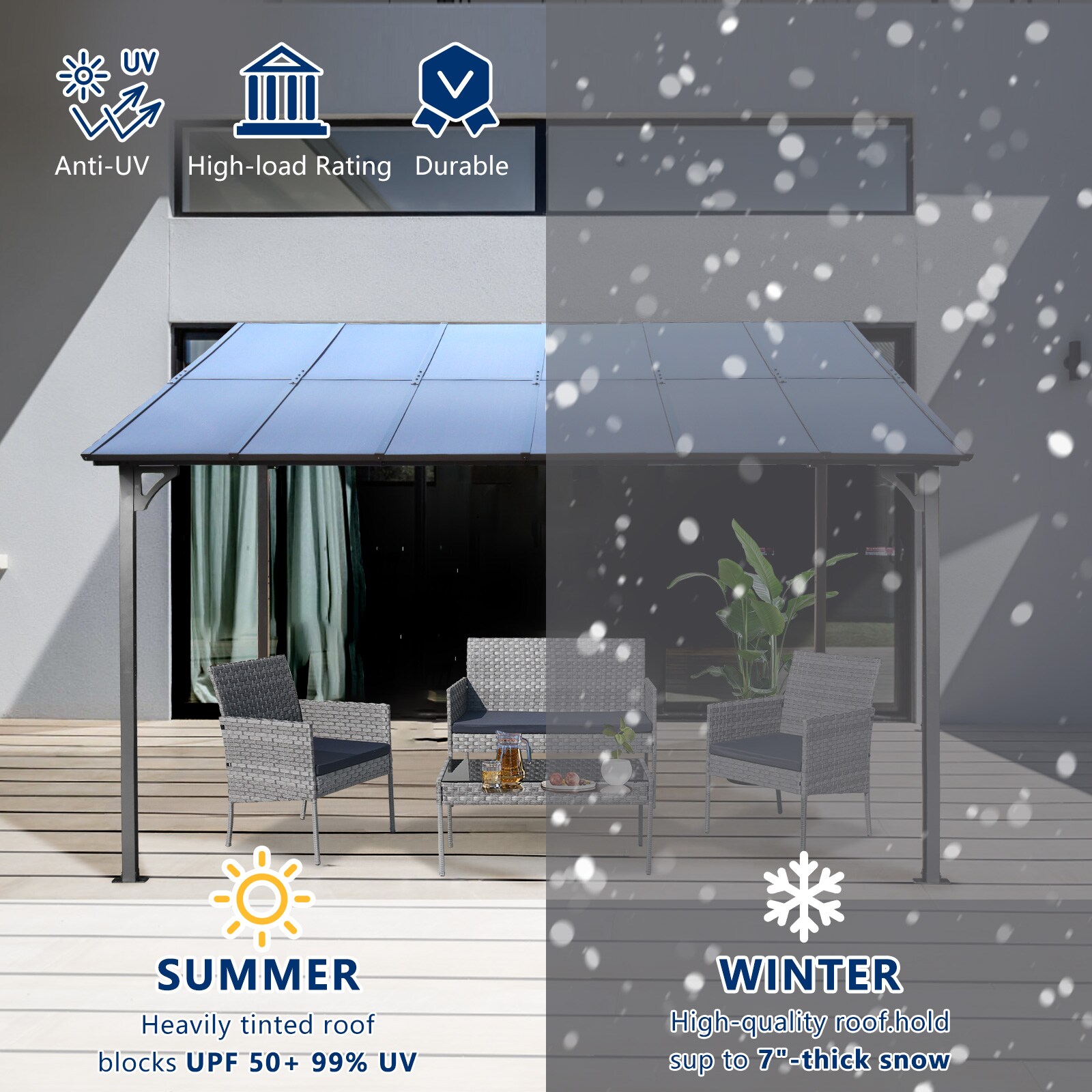 LUXEYARD DS-M-BAC00739 Wood-Resin-Gazebos - View #3