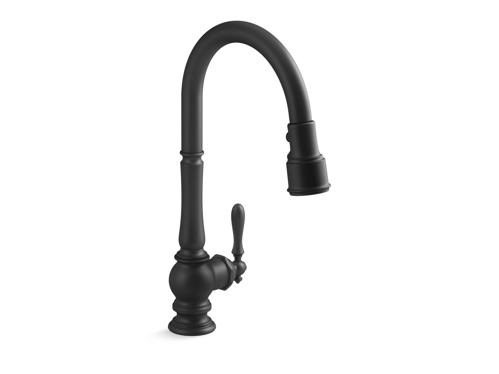 KOHLER 99259-BL Artifacts Pull-down kitchen sink faucet with three-function sprayhead