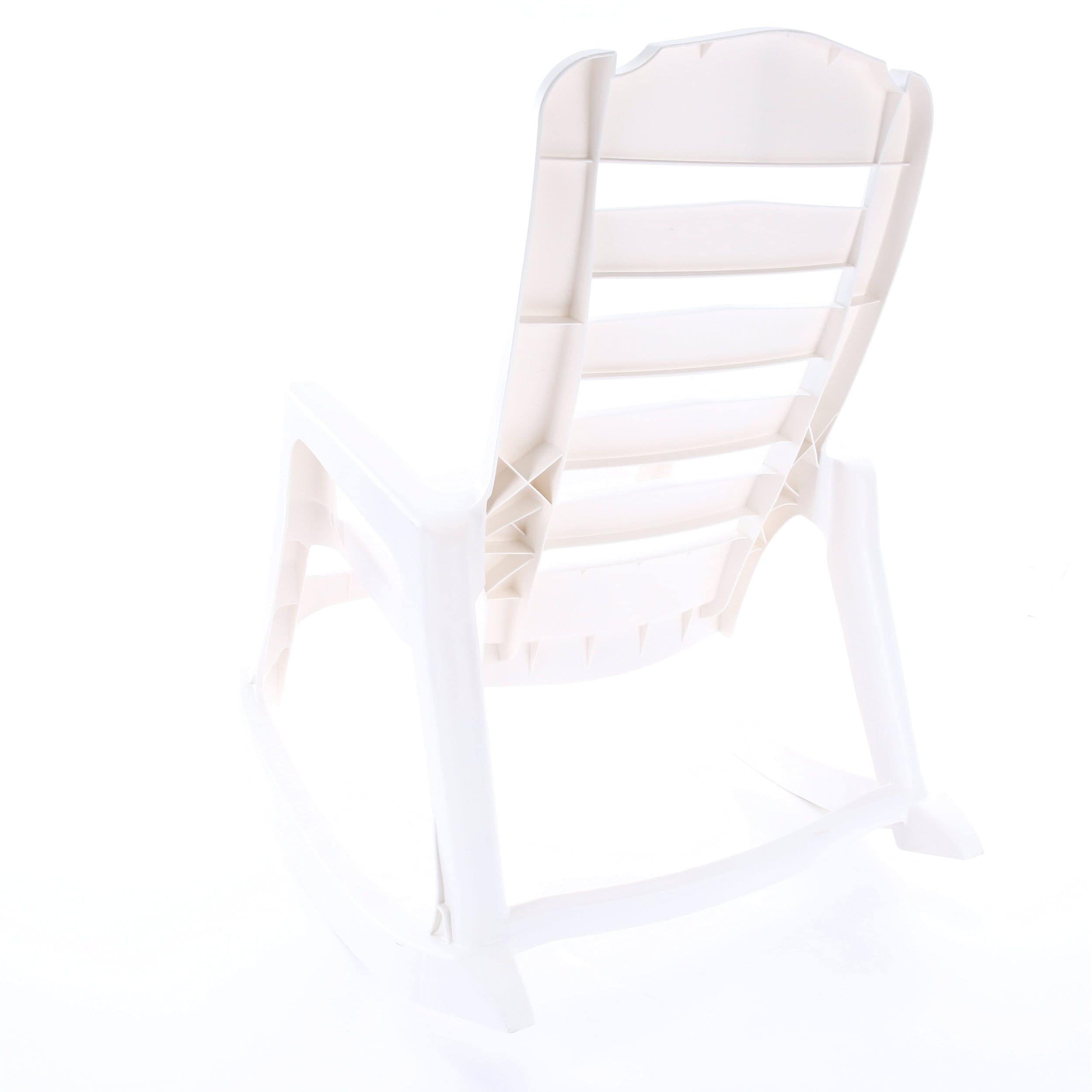 white plastic rocking chair lowes