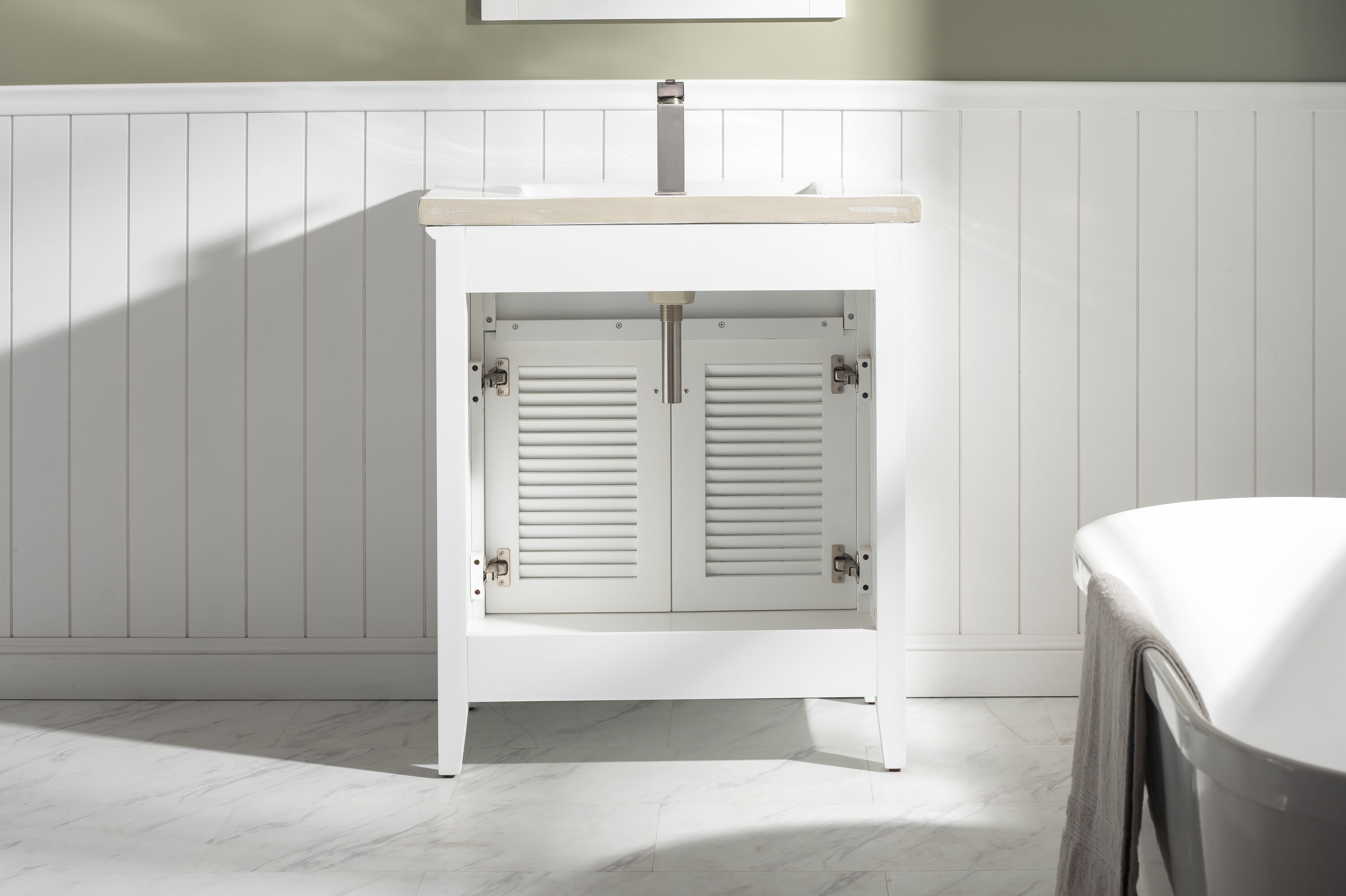 Design Element S09-30-WT Bath-Vanity-Combo - View #9