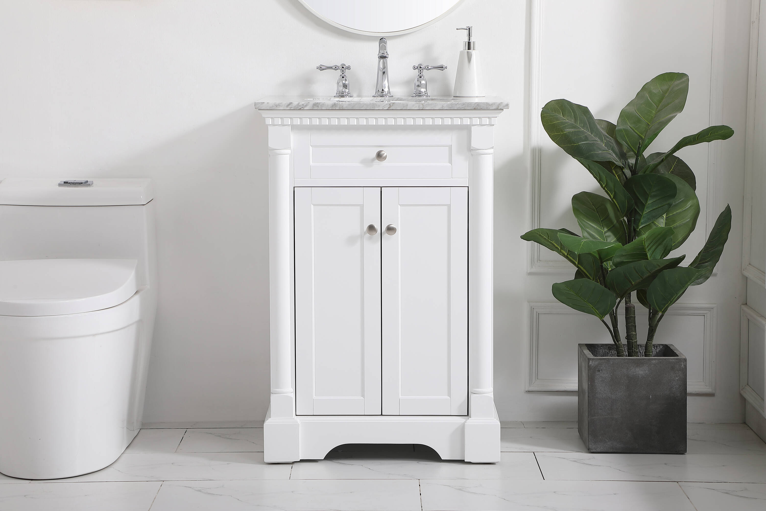 Elegant Decor HF159072WH Bath-Vanity-Combo - View #7